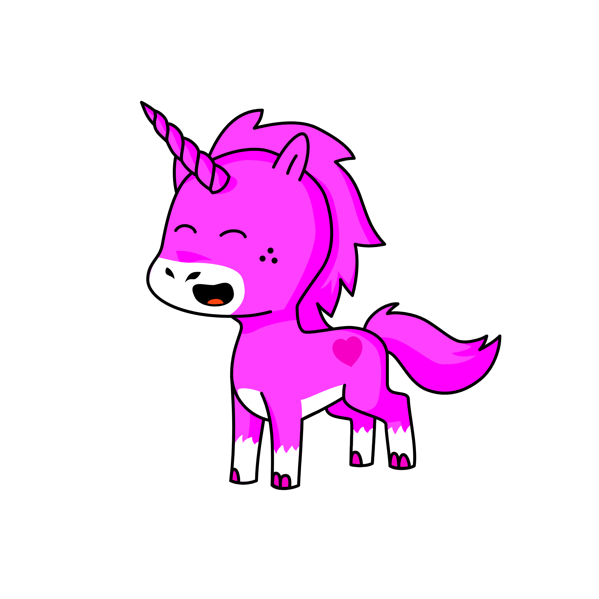 Snuggles, the unicorn