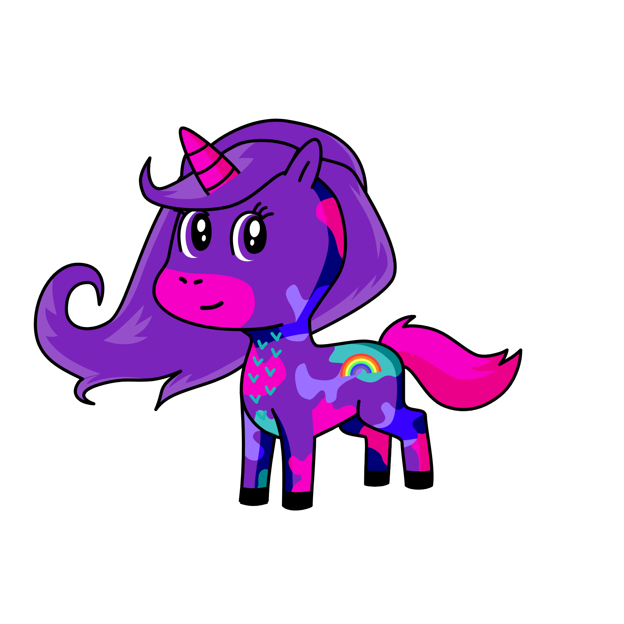 rainbow, the unicorn