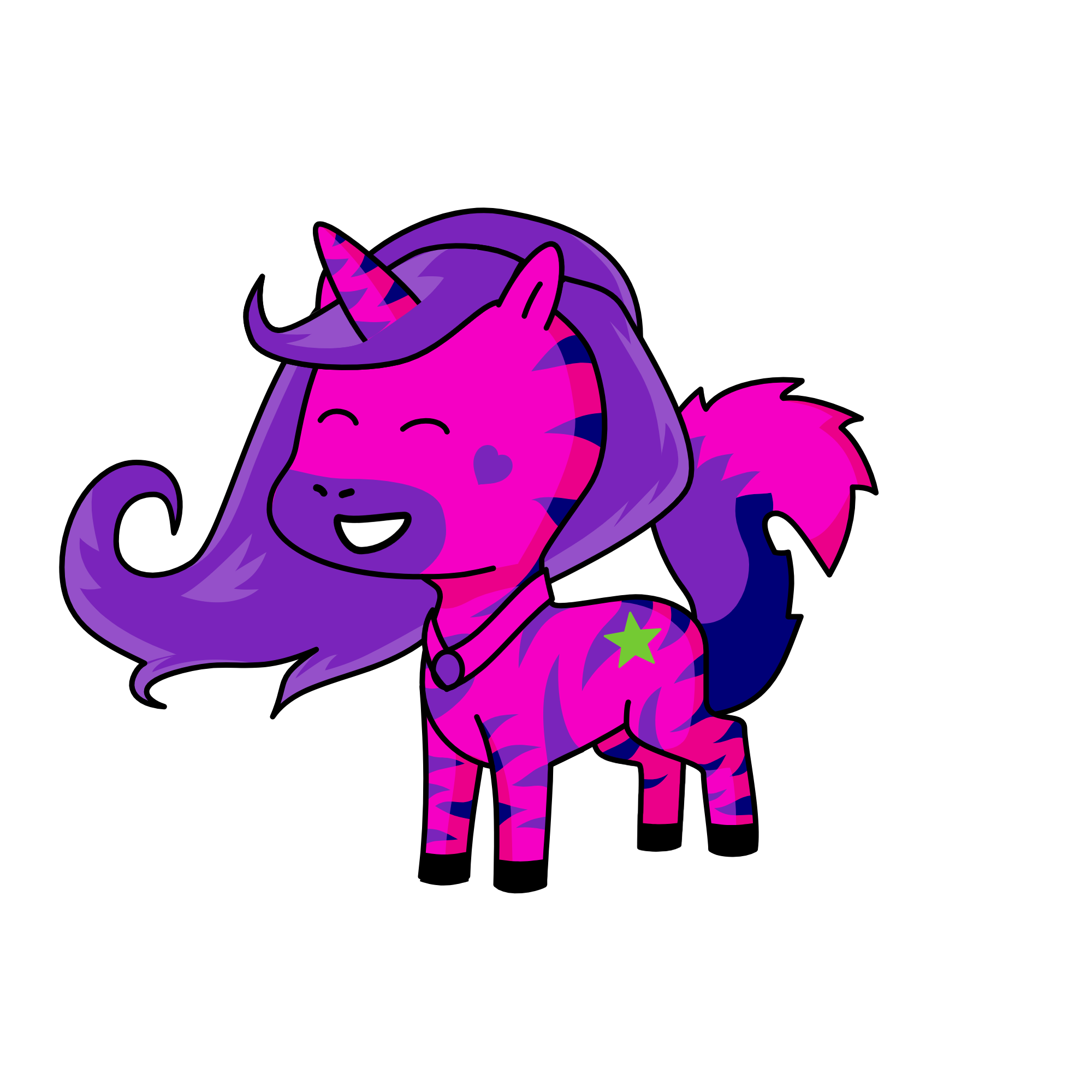 Fluffy, the unicorn