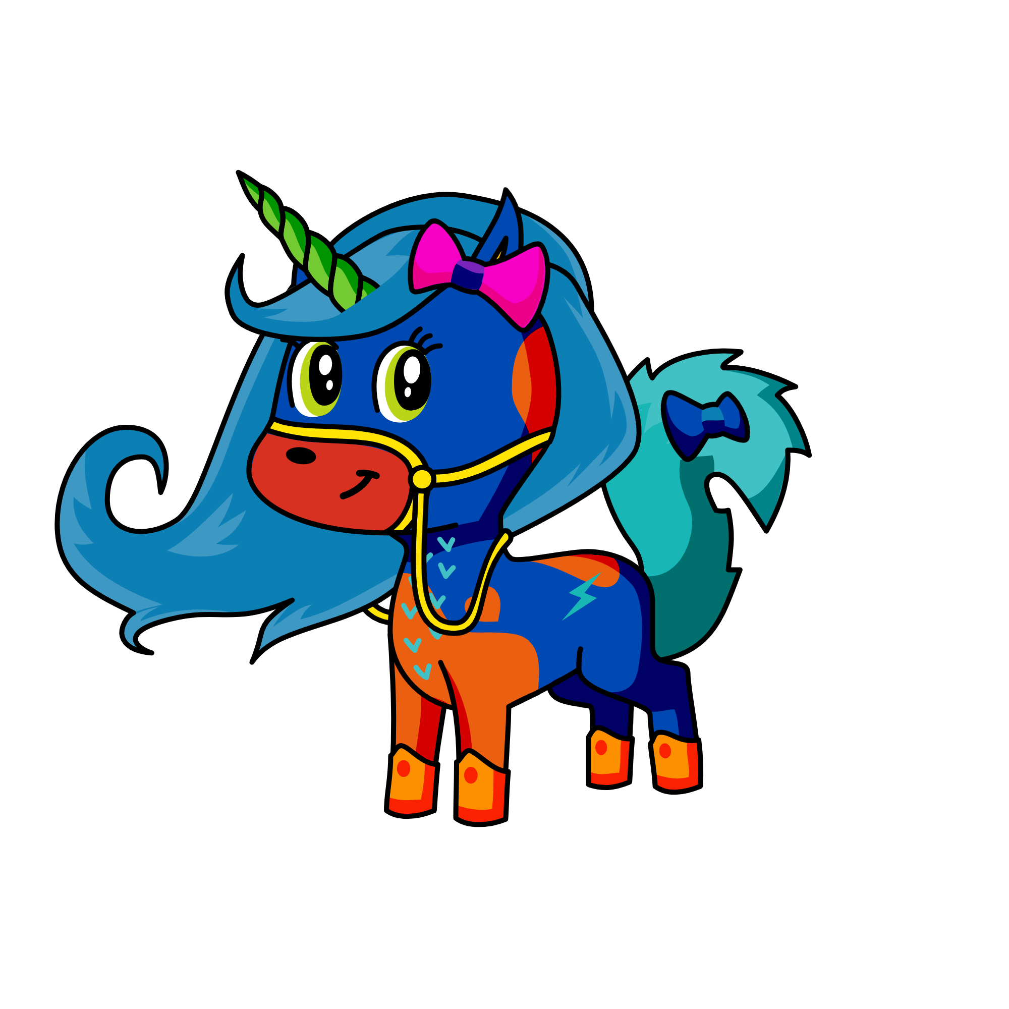 `1234567890-=, the unicorn