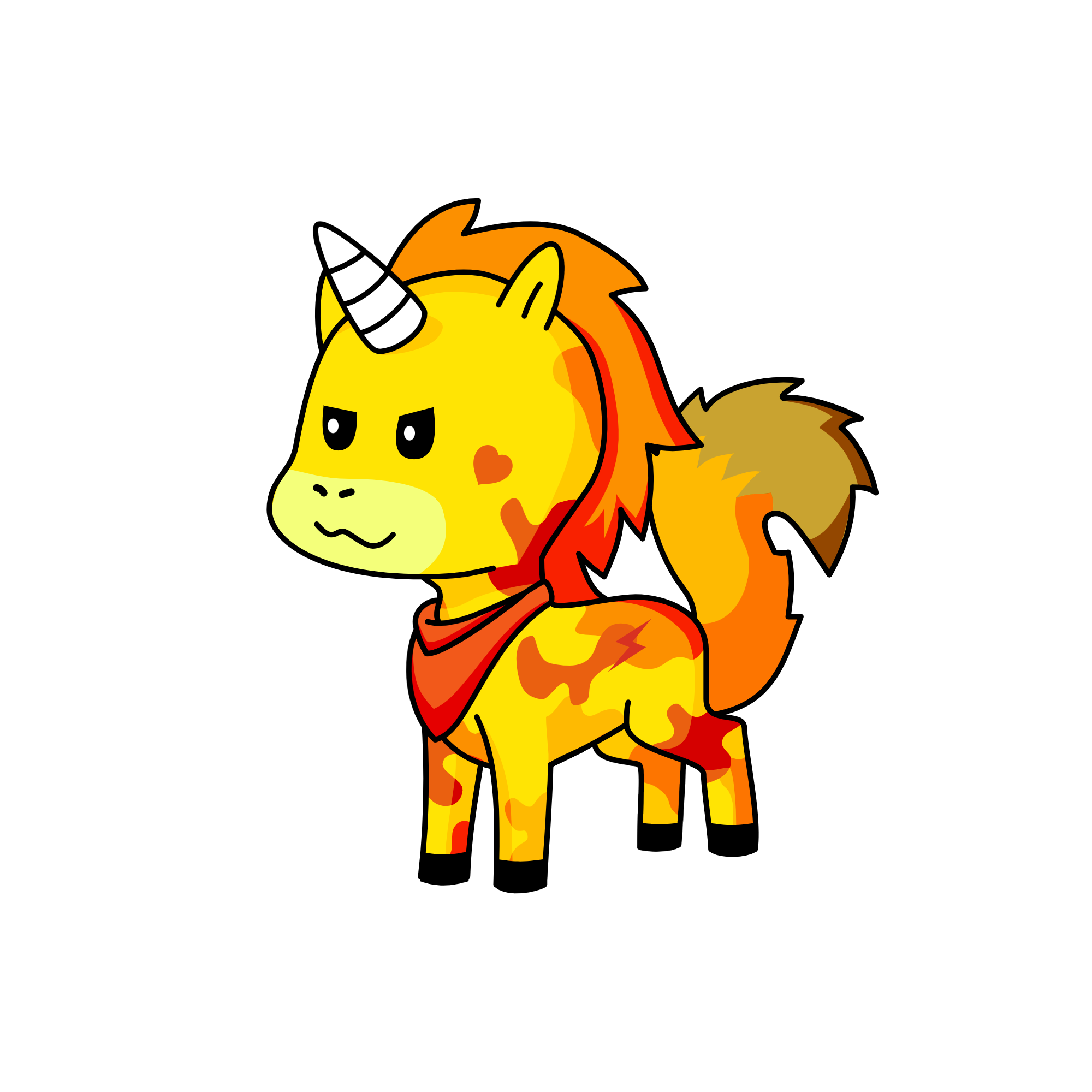 Sun, the unicorn