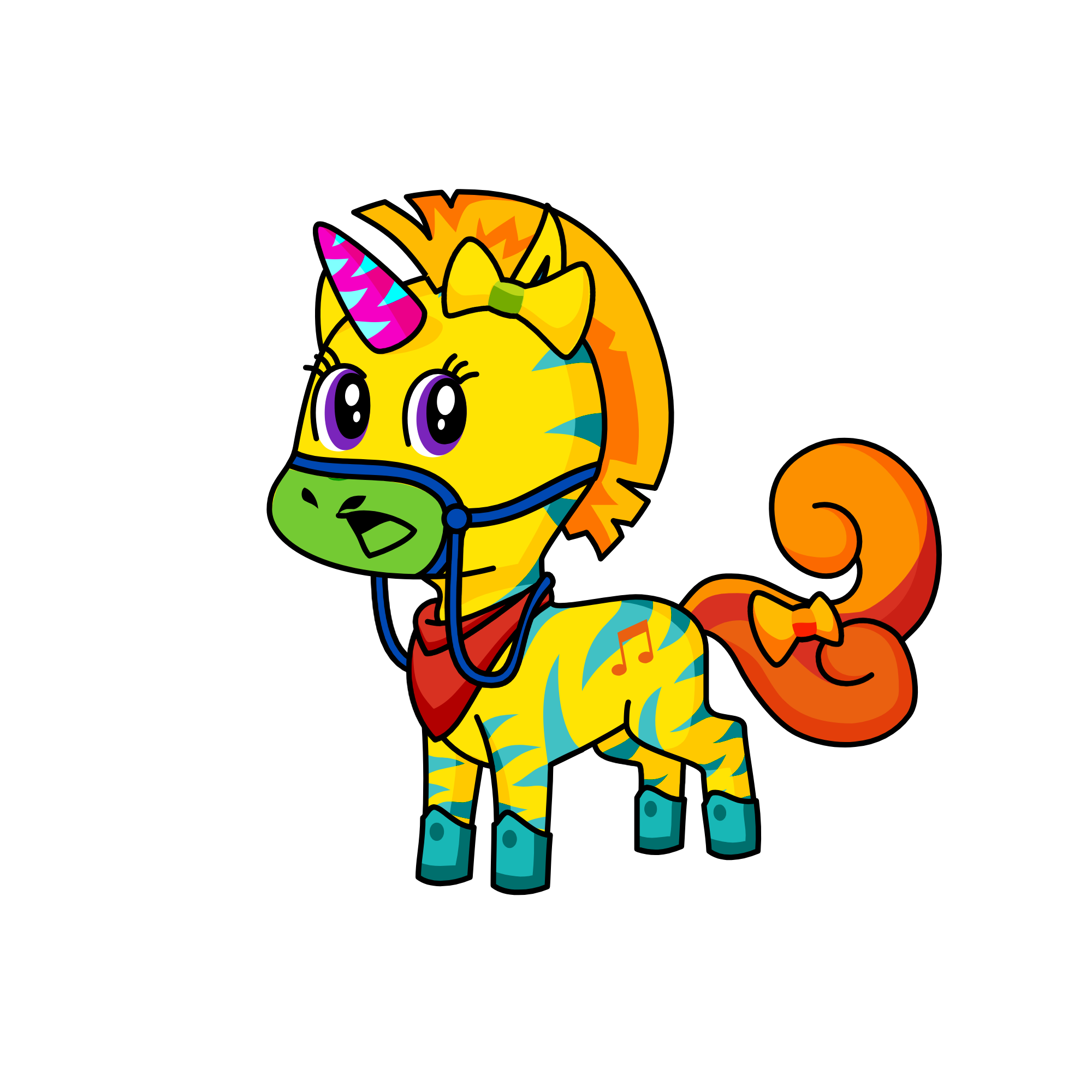 ASDFGHJKL:", the unicorn