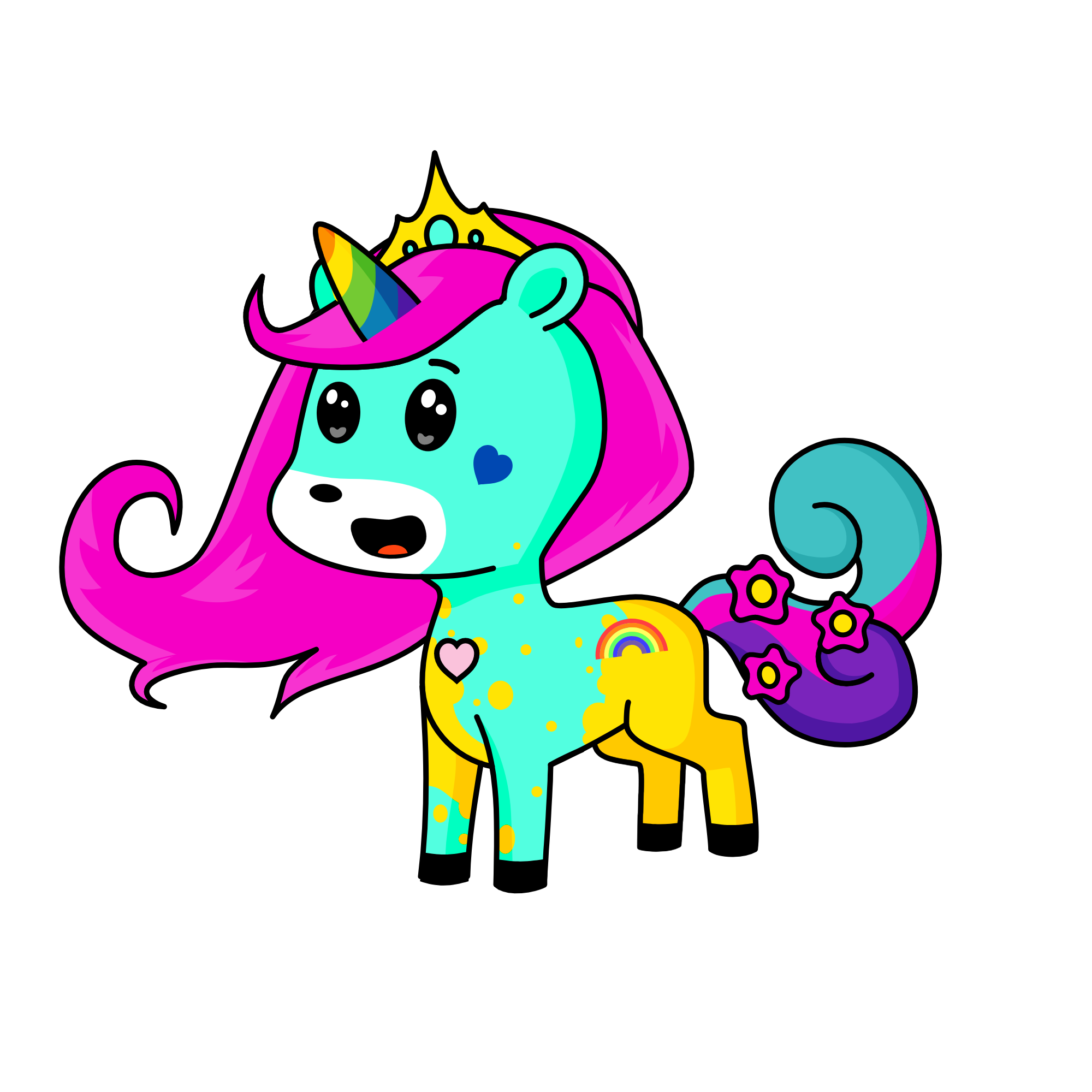 Candy Cloud Cookie, the unicorn