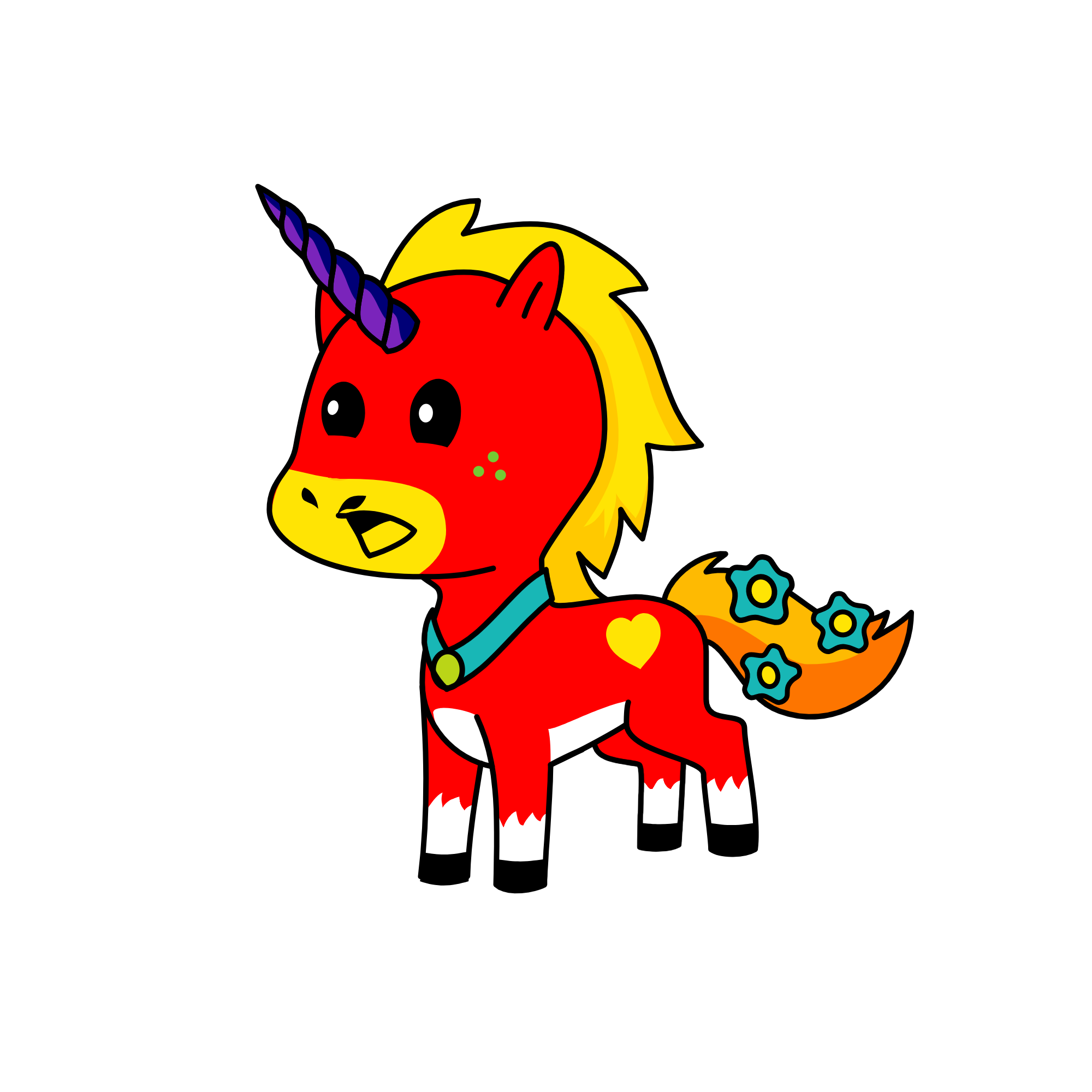 Hotty, the unicorn