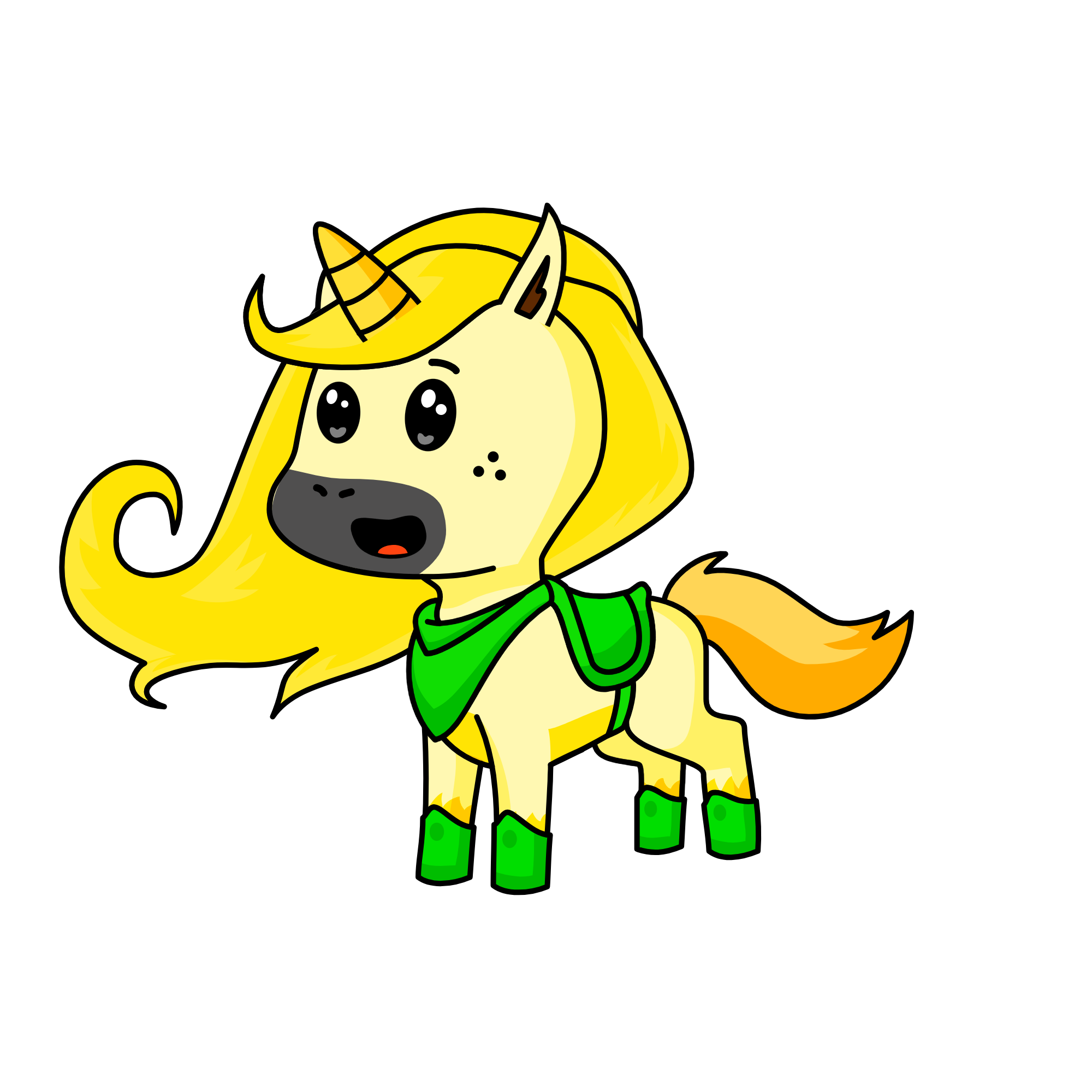 Tinker bell, the unicorn