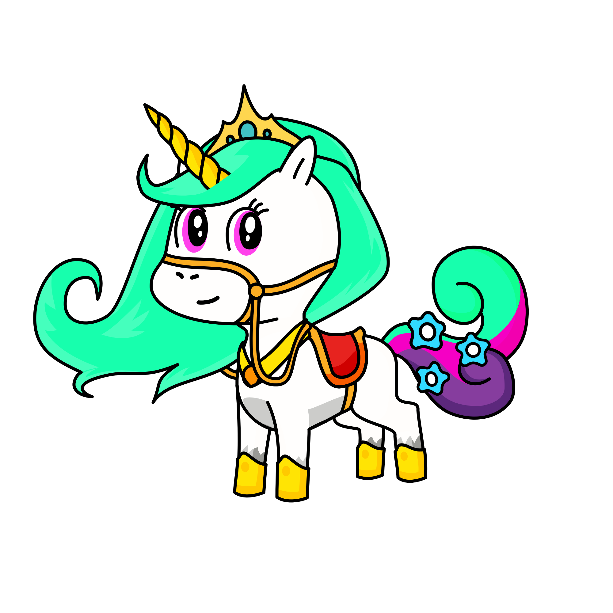 Sunrise, the unicorn