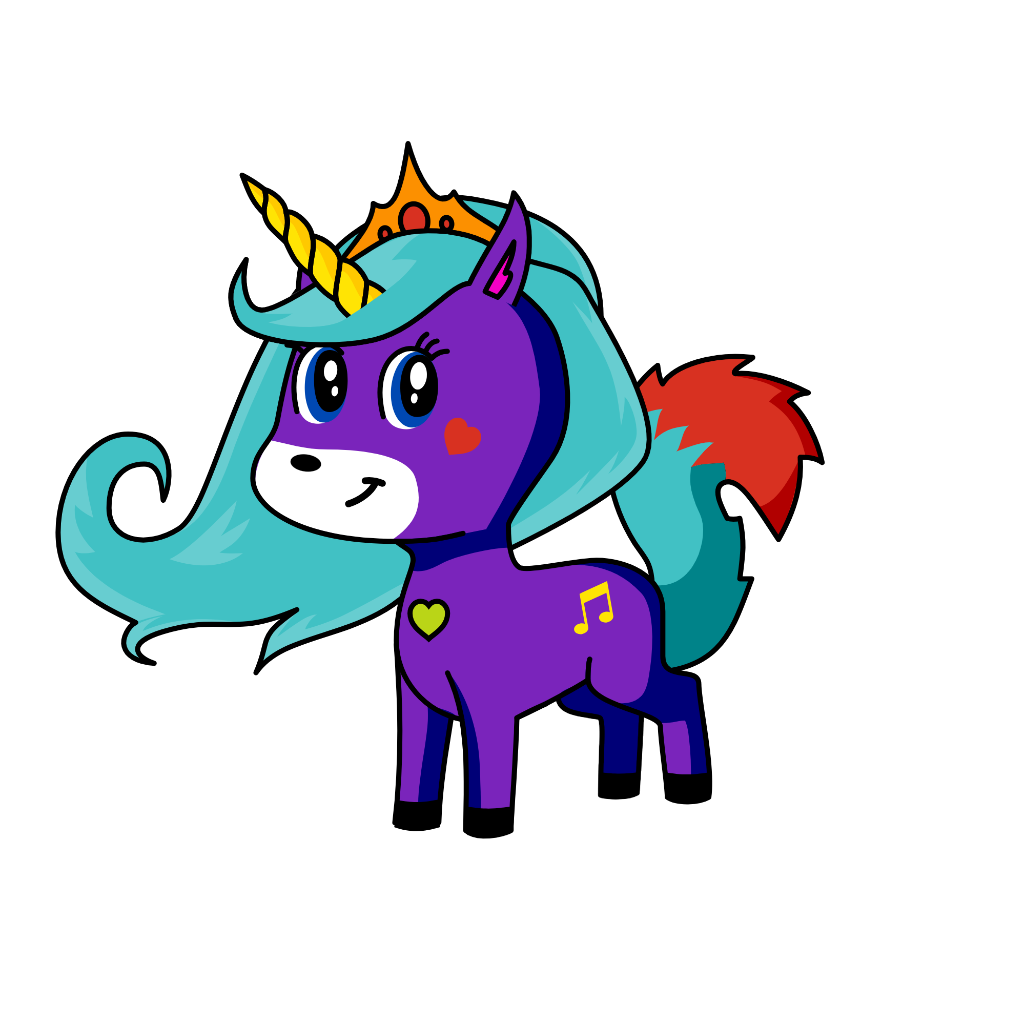Moon Love, the unicorn