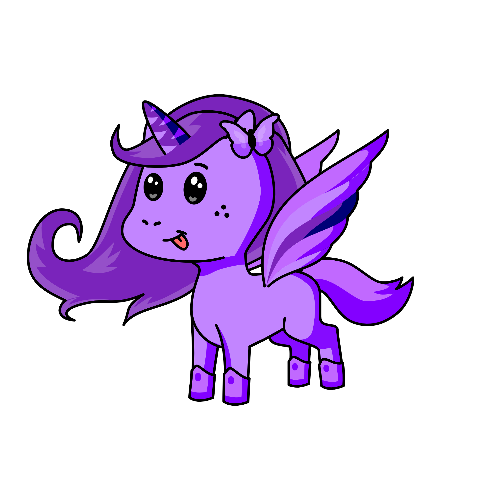 purple, the unicorn