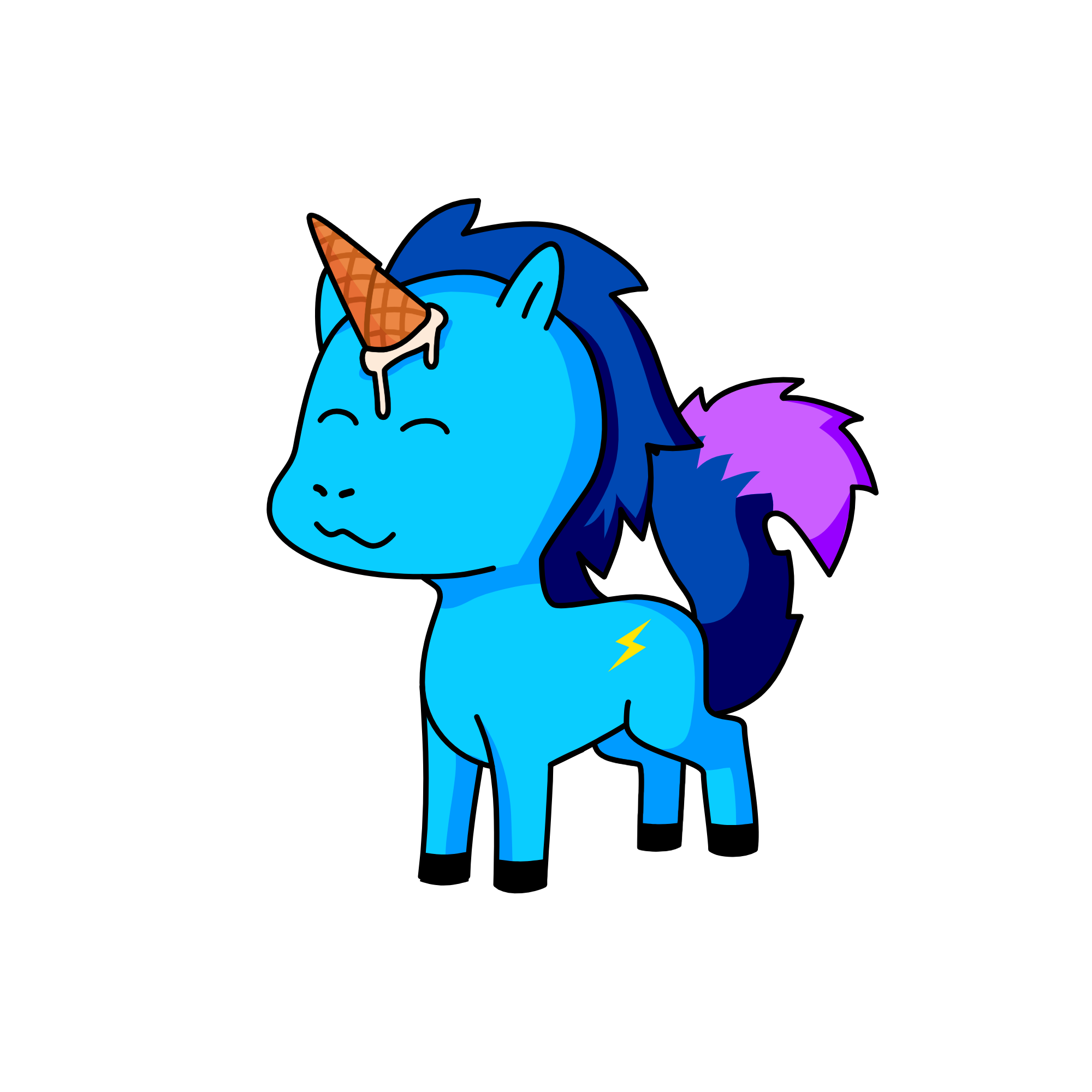 Rainbow Dash, the unicorn