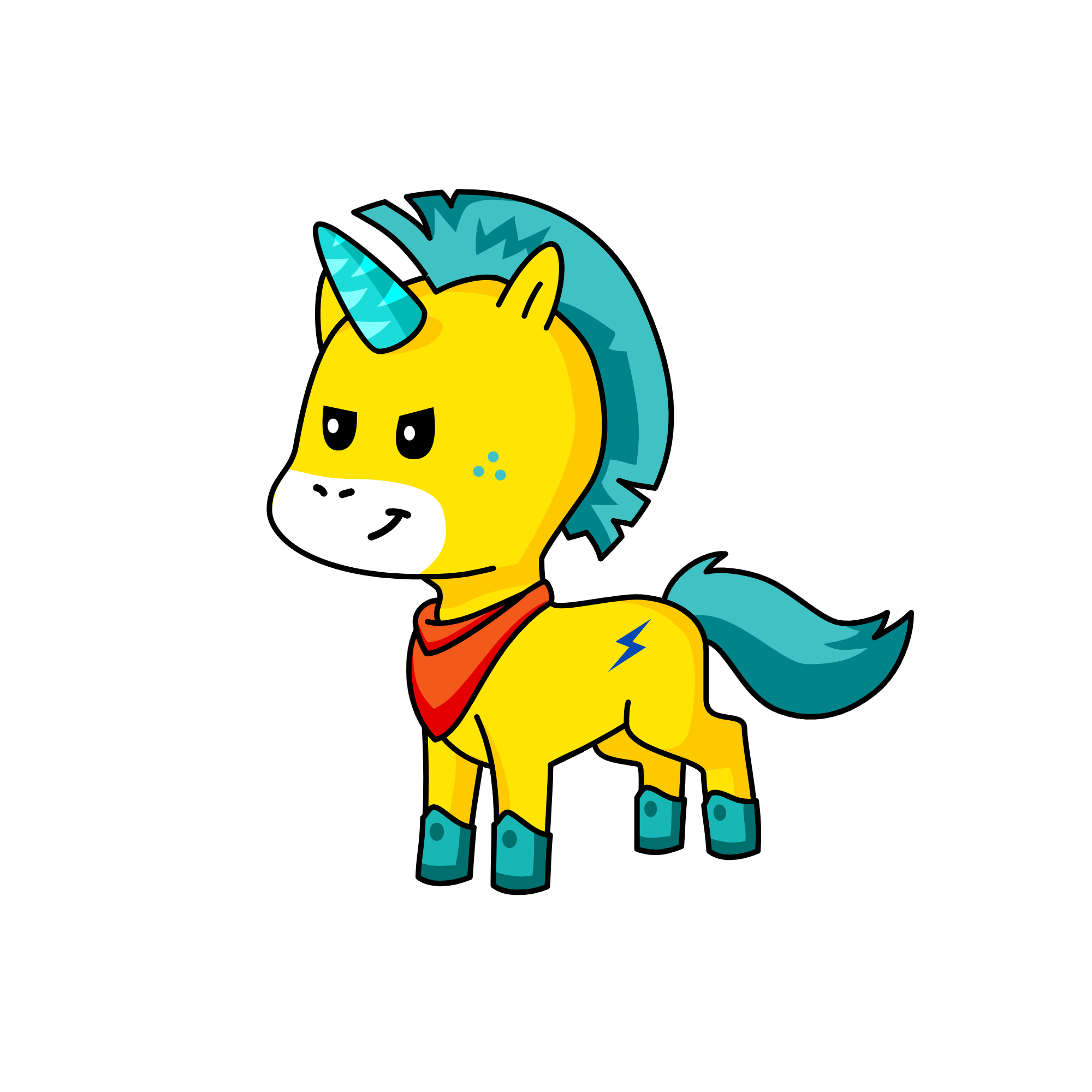 Sporky, the unicorn