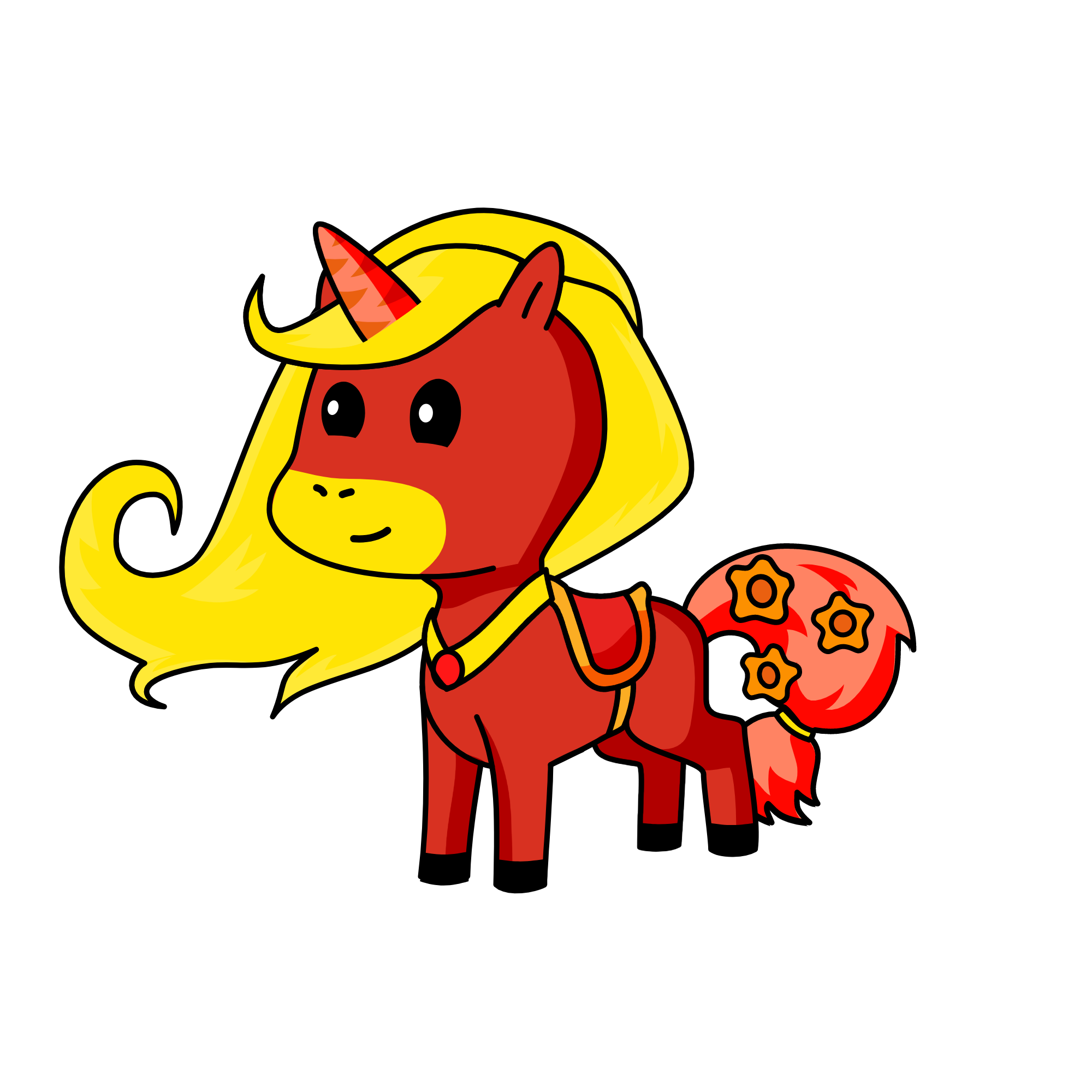 red princess, the unicorn
