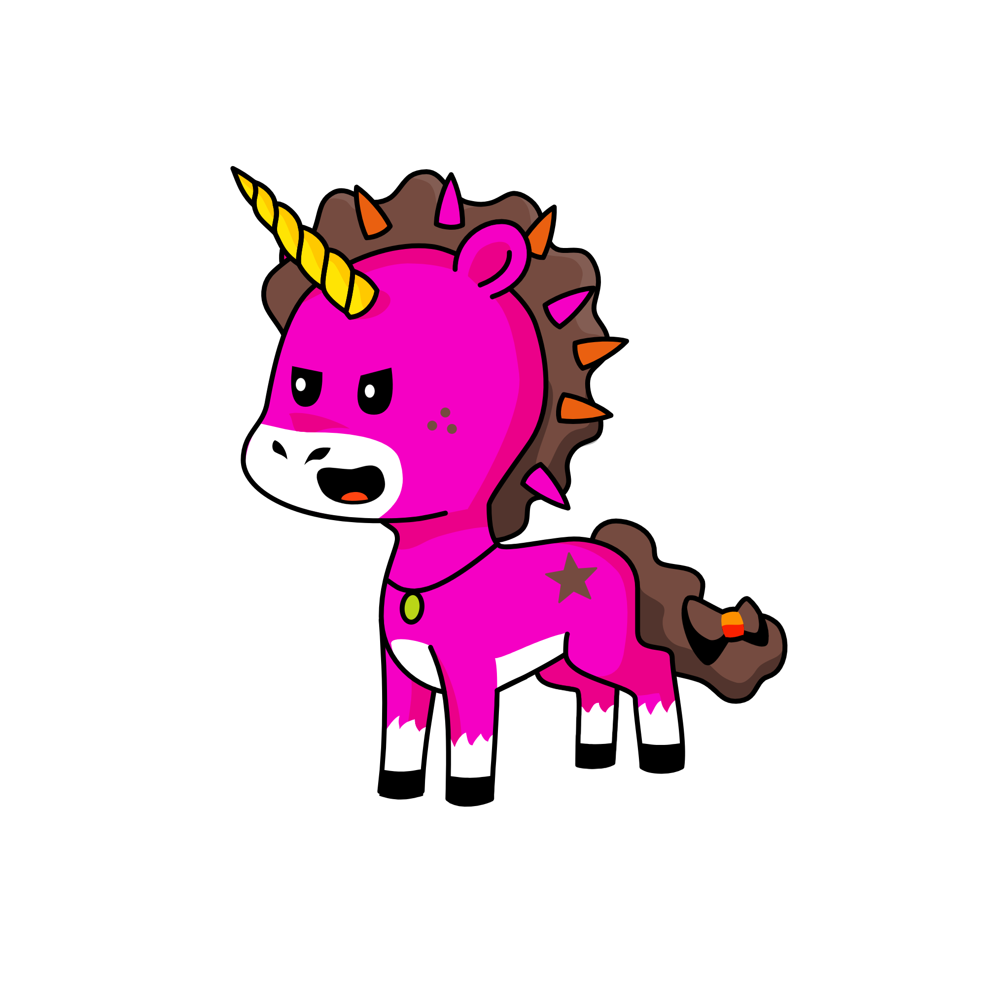 m v8e, the unicorn