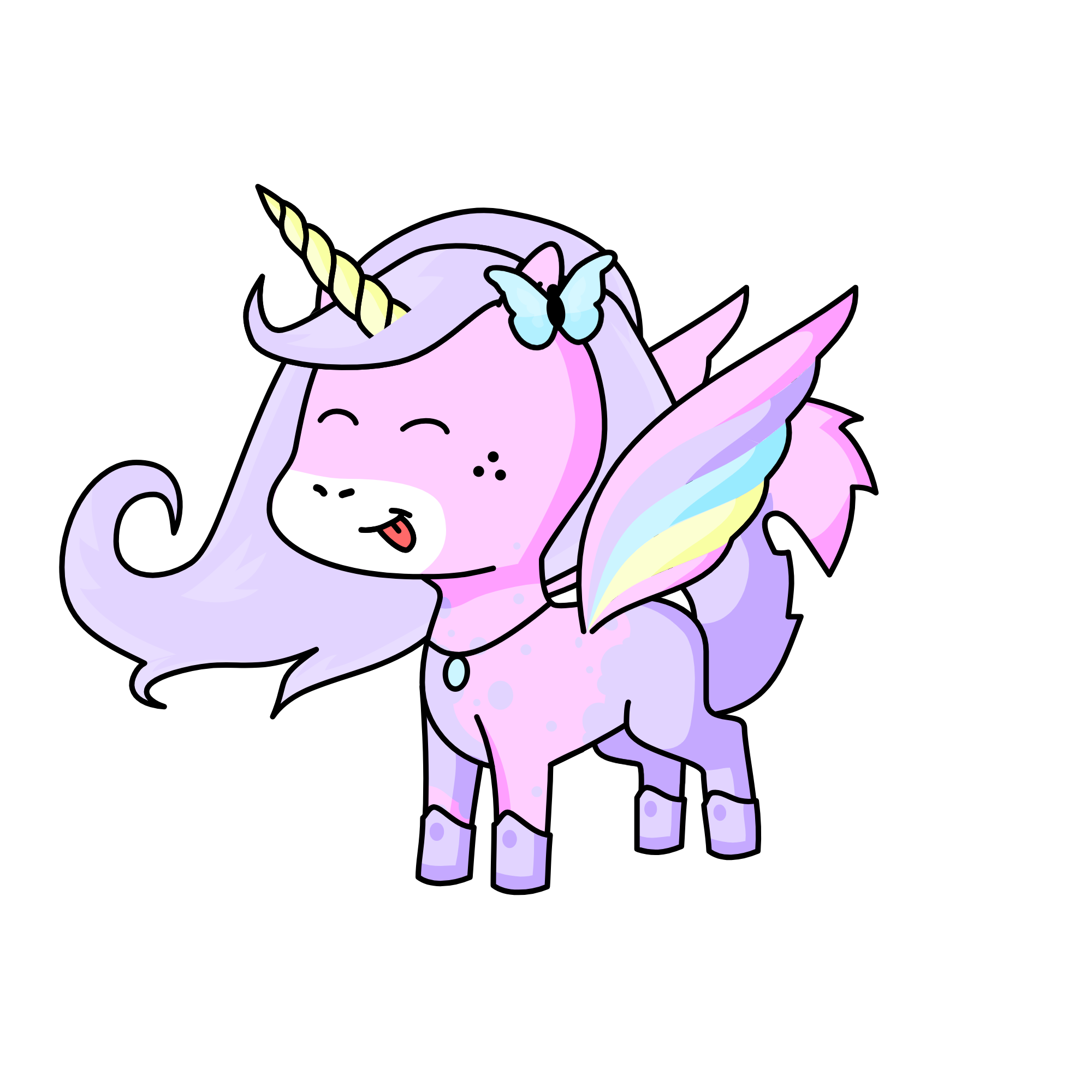 bunny pink, the unicorn