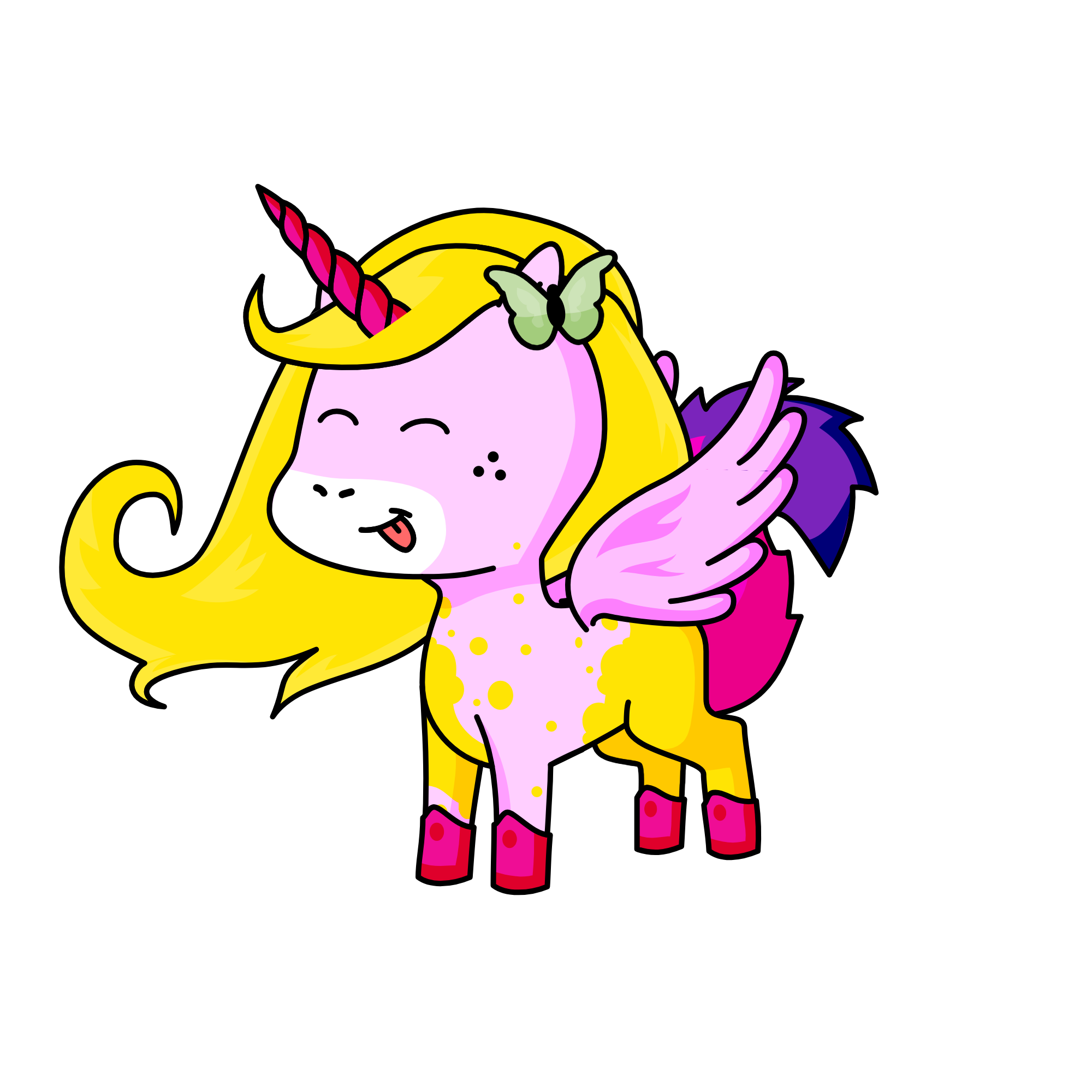 pink, the unicorn