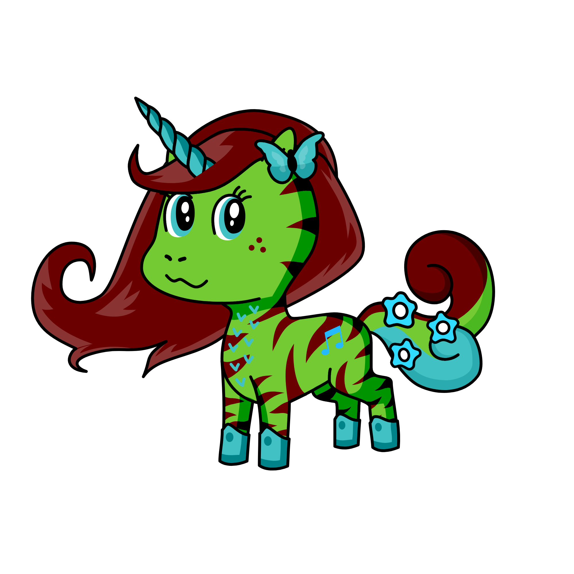 Vanessa, the unicorn