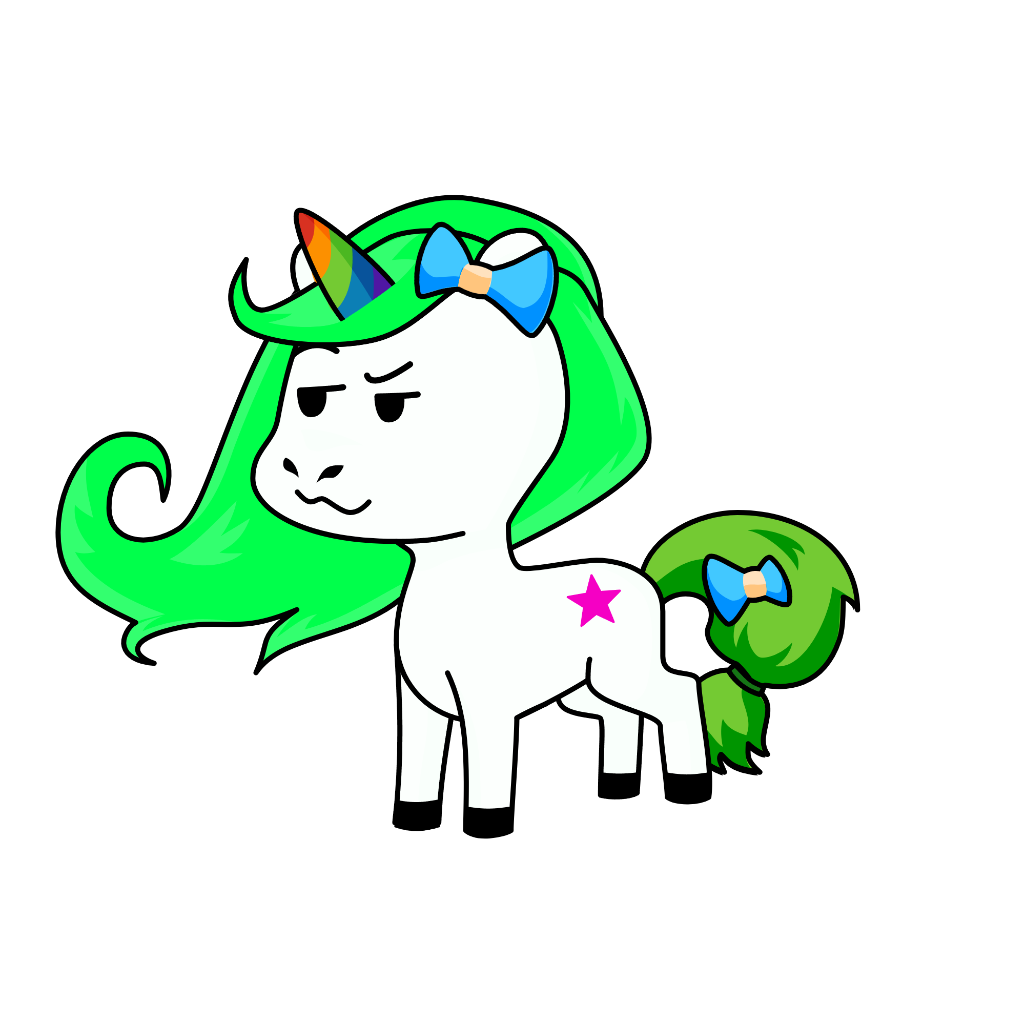 Popsy, the unicorn