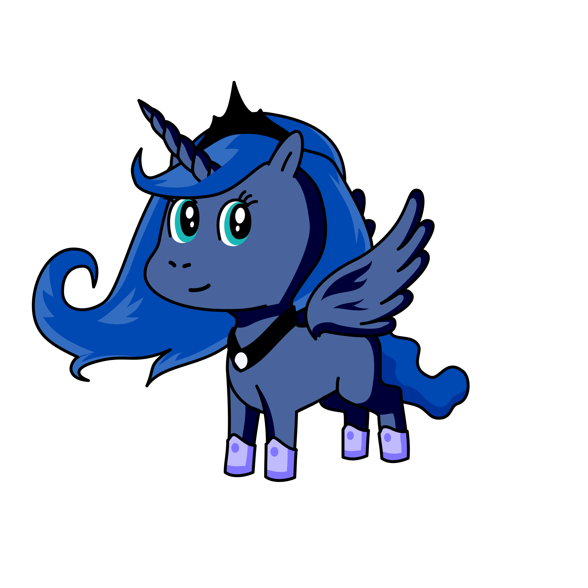 Princess Luna, the unicorn