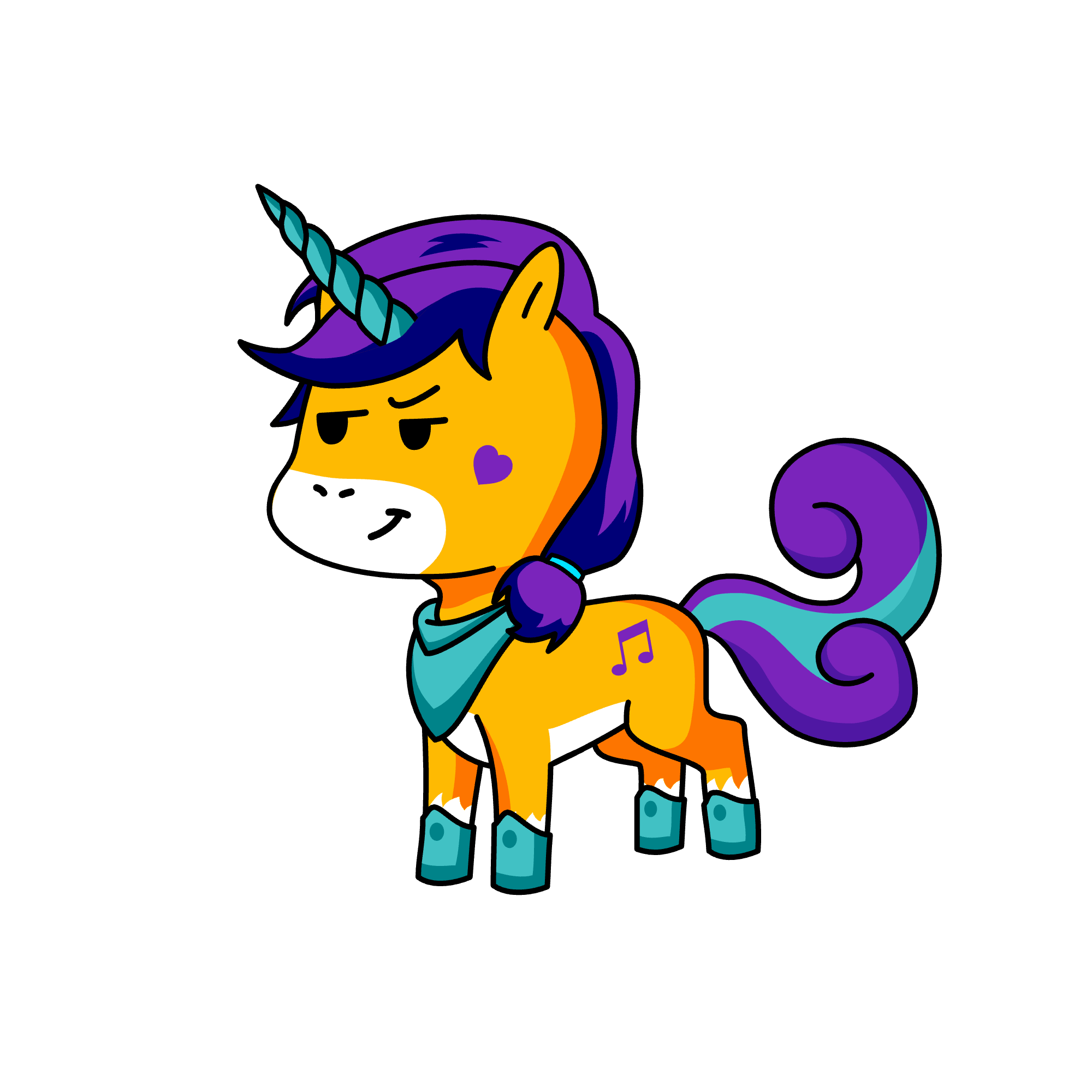 Melody, the unicorn