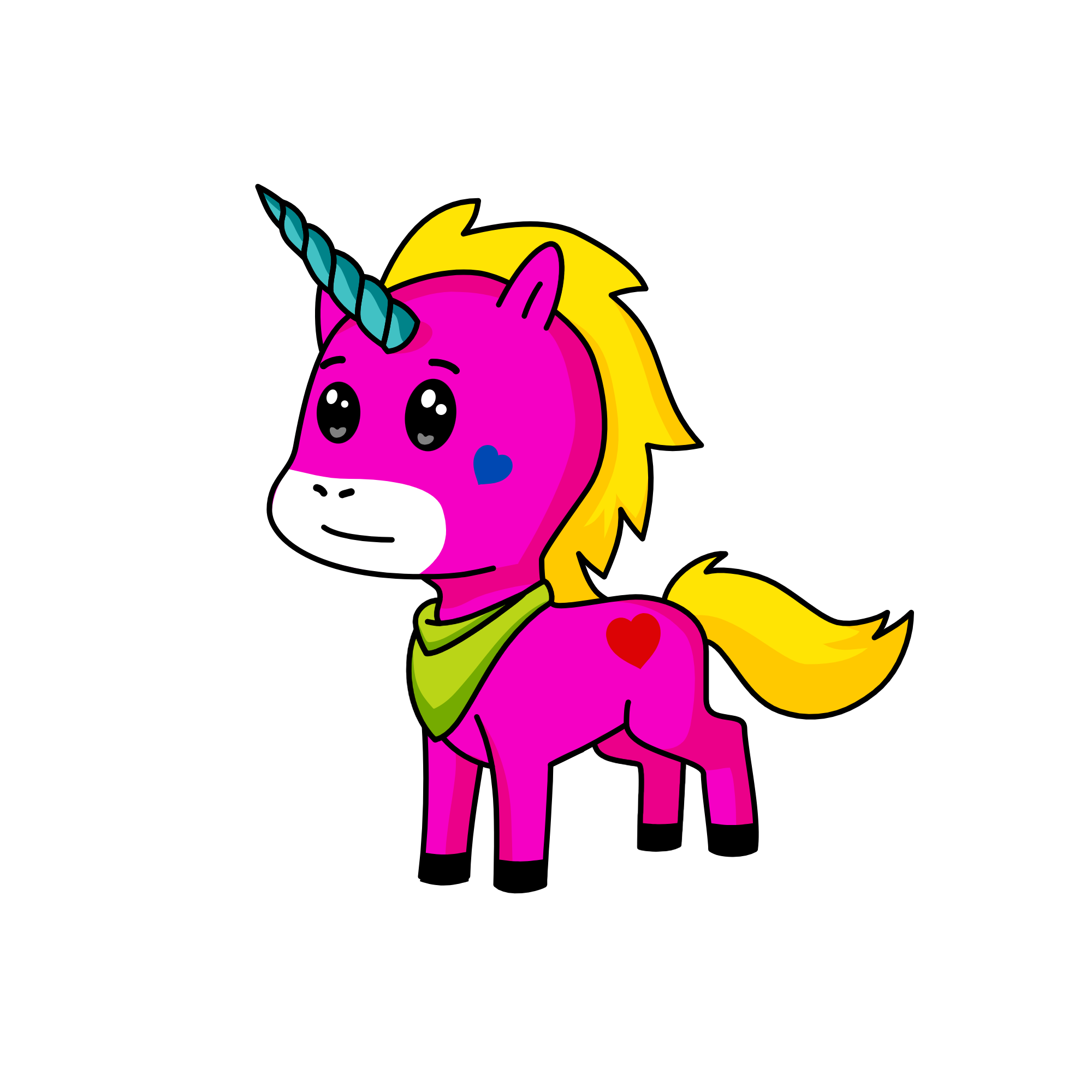 Pinky, the unicorn