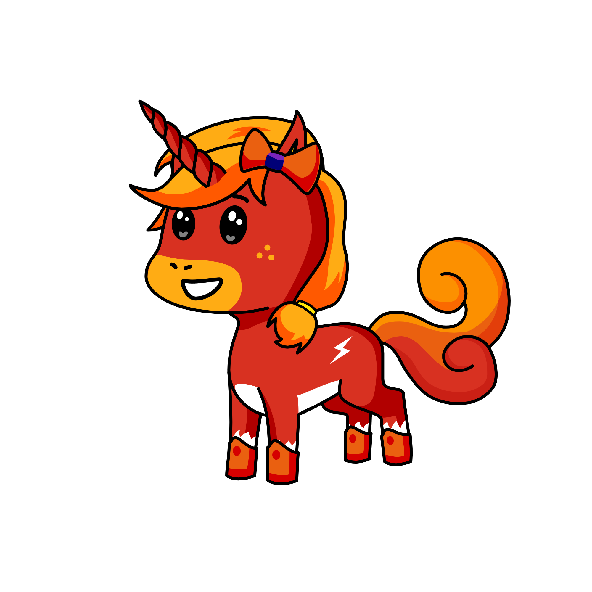 flame, the unicorn