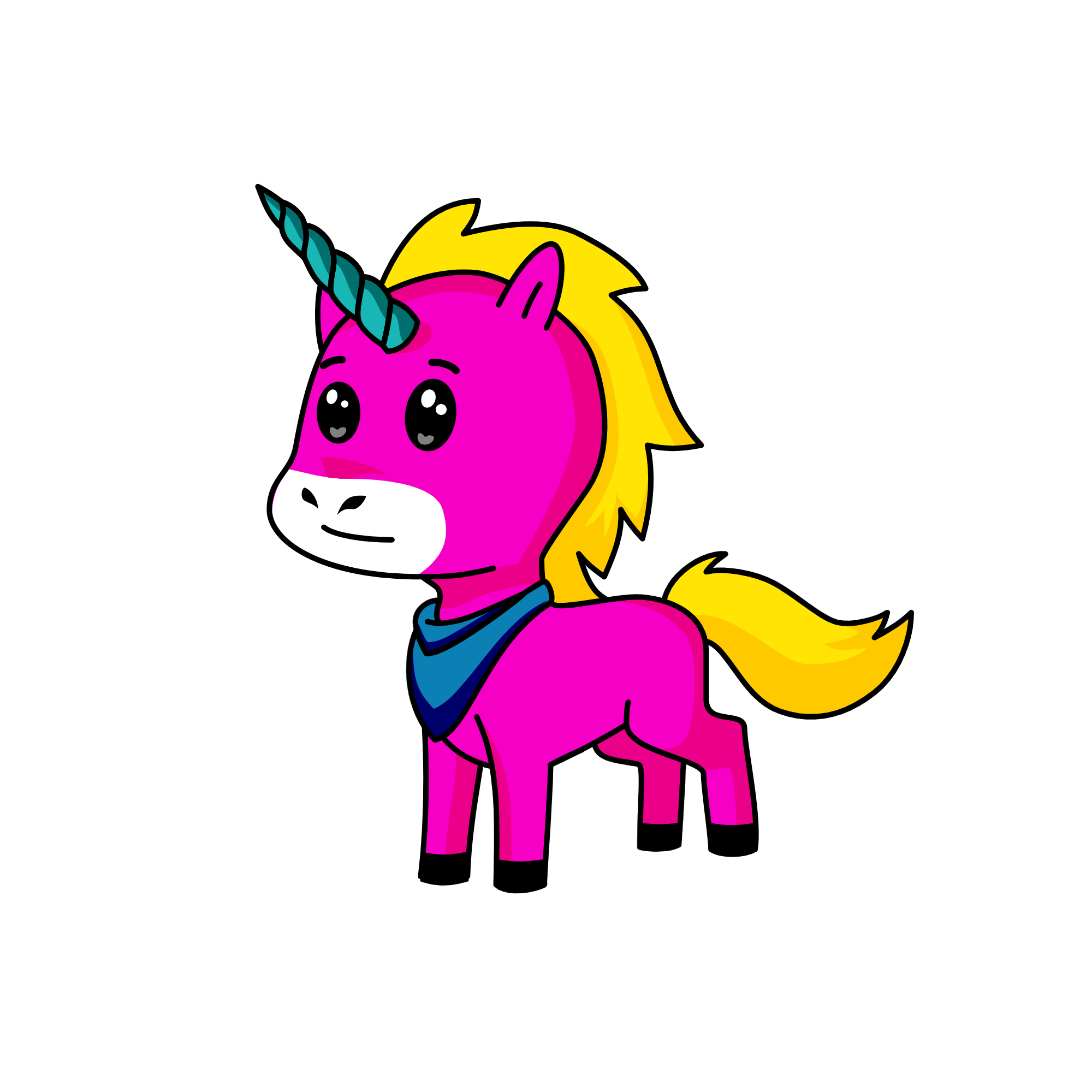 Pinky, the unicorn