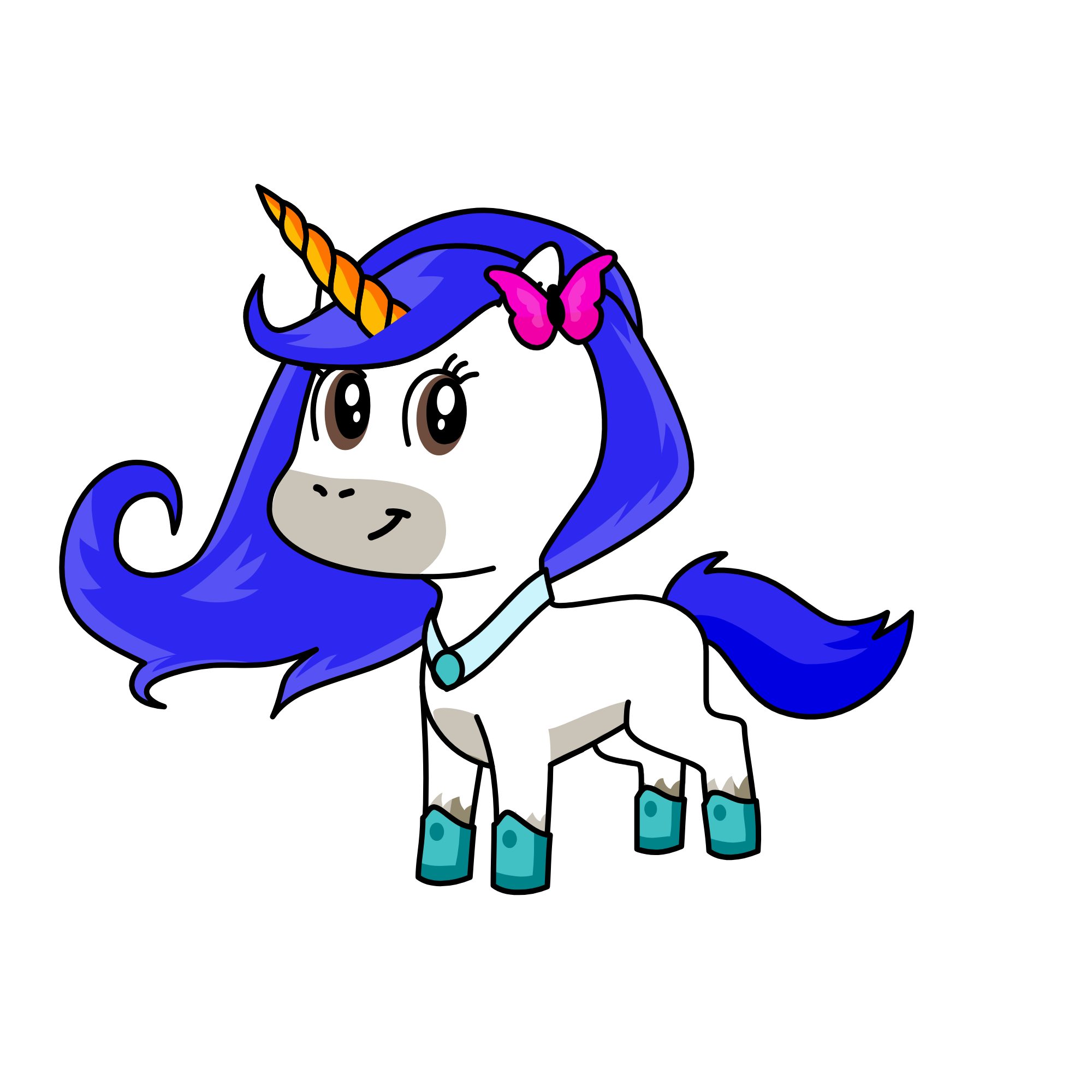 SnowUni, the unicorn