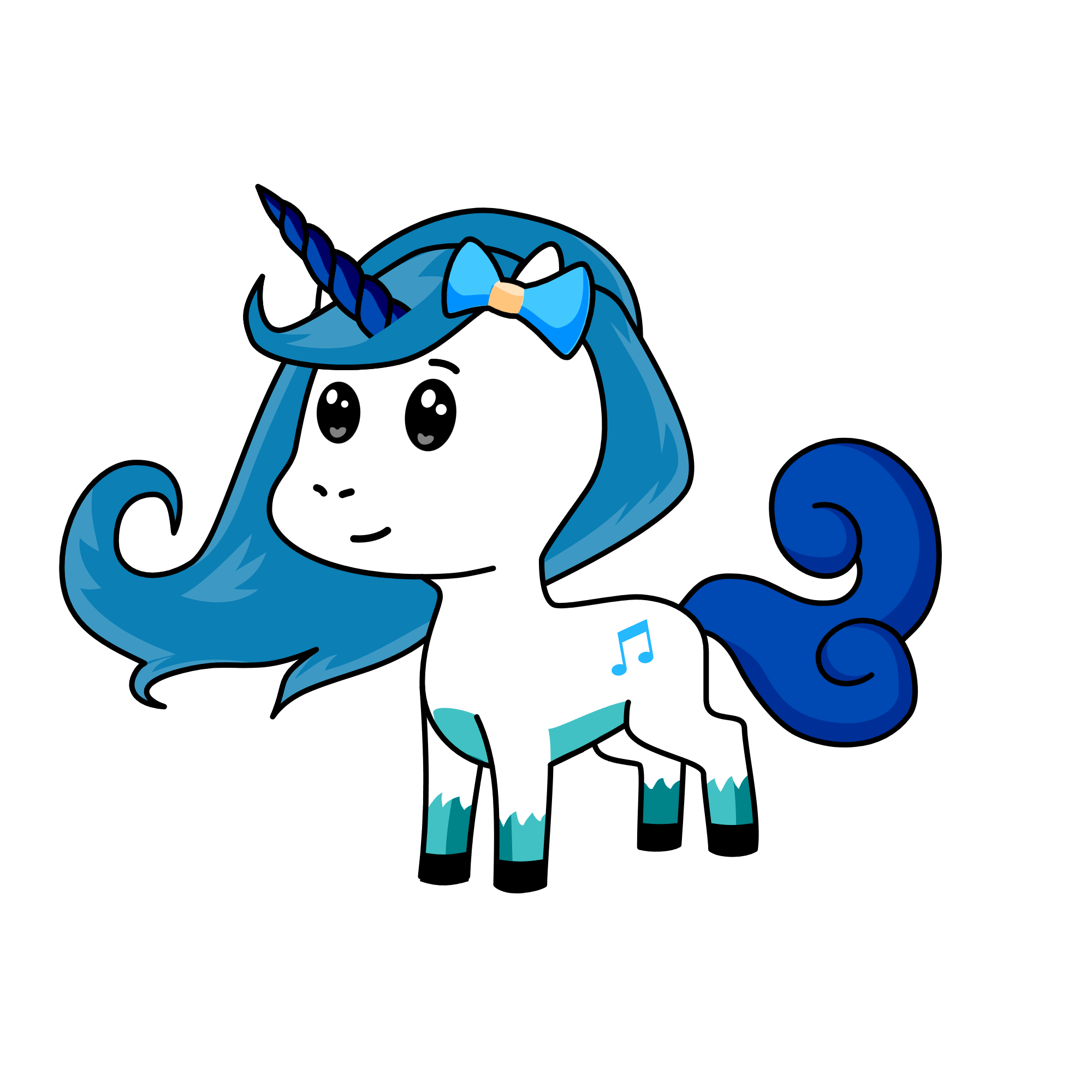 blueberry, the unicorn
