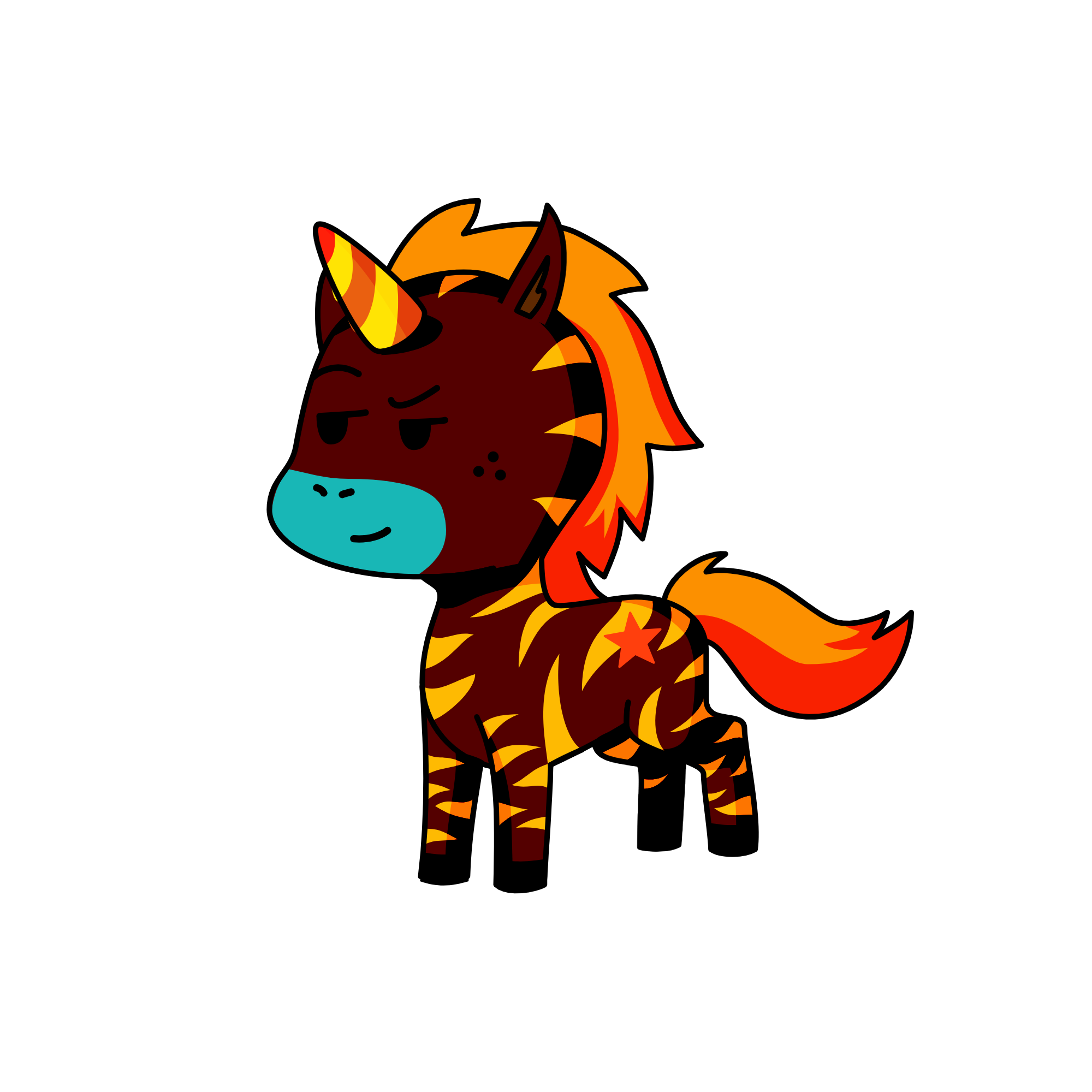 fire, the unicorn