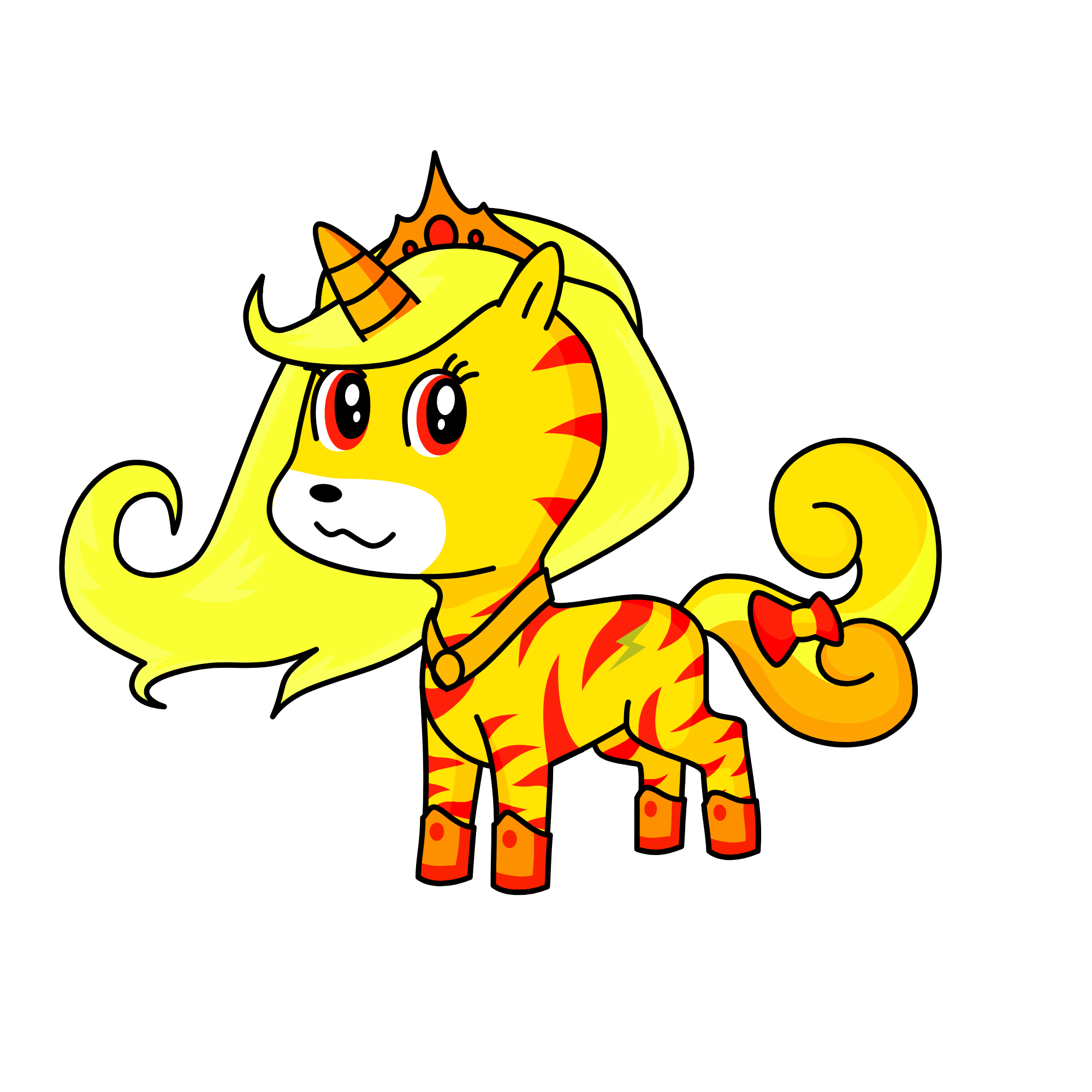 sunset, the unicorn