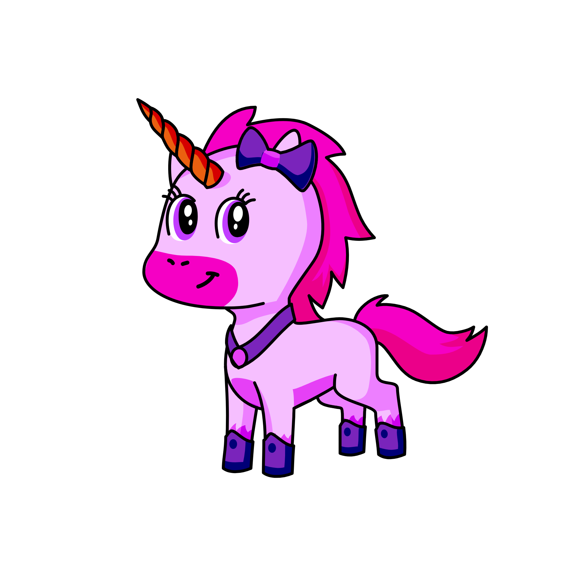 Pinky, the unicorn
