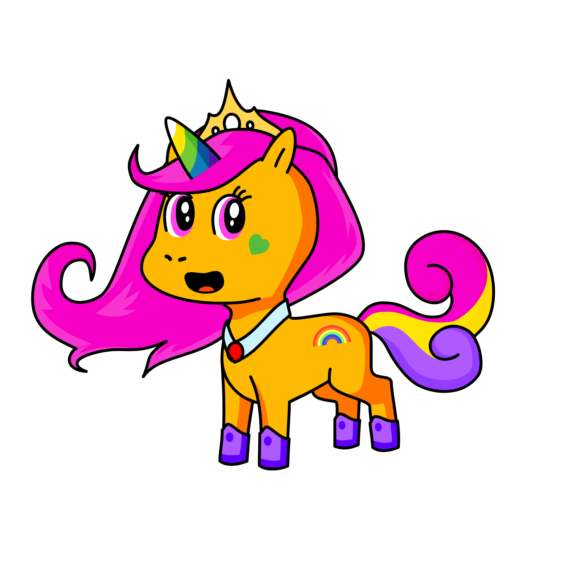 princess, the unicorn