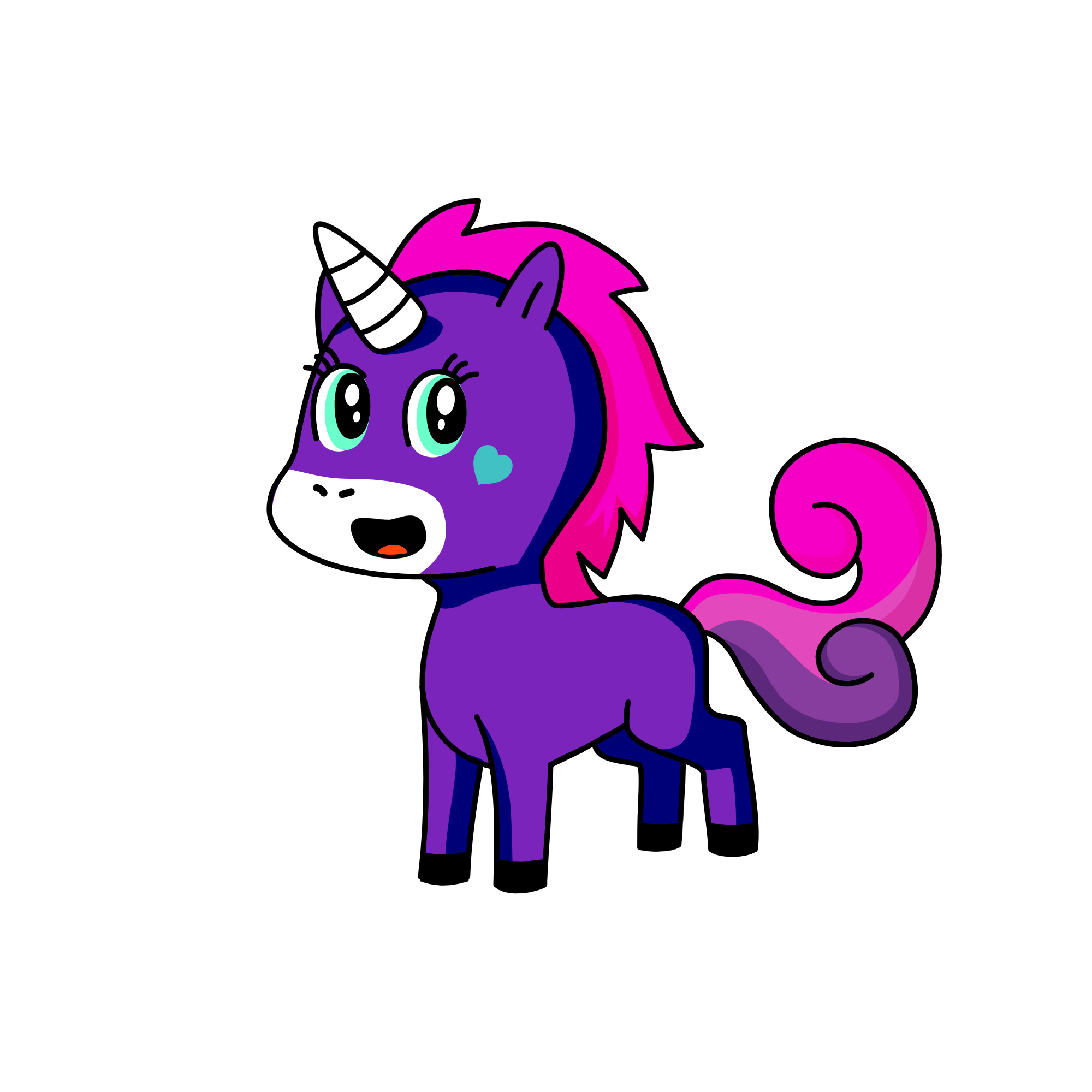 pinke pie, the unicorn