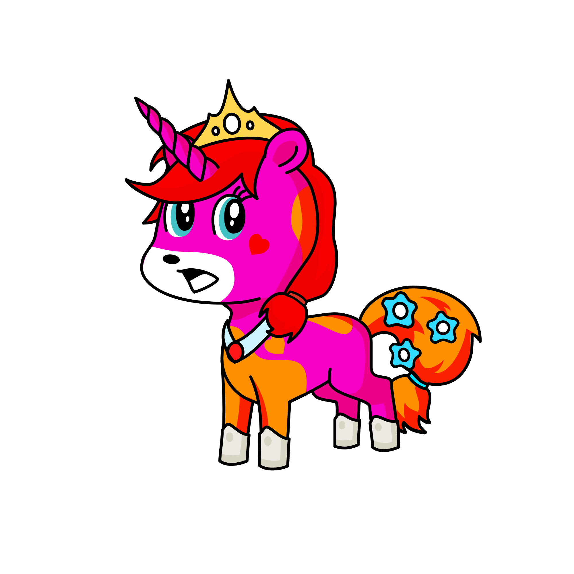 Dotter, the unicorn