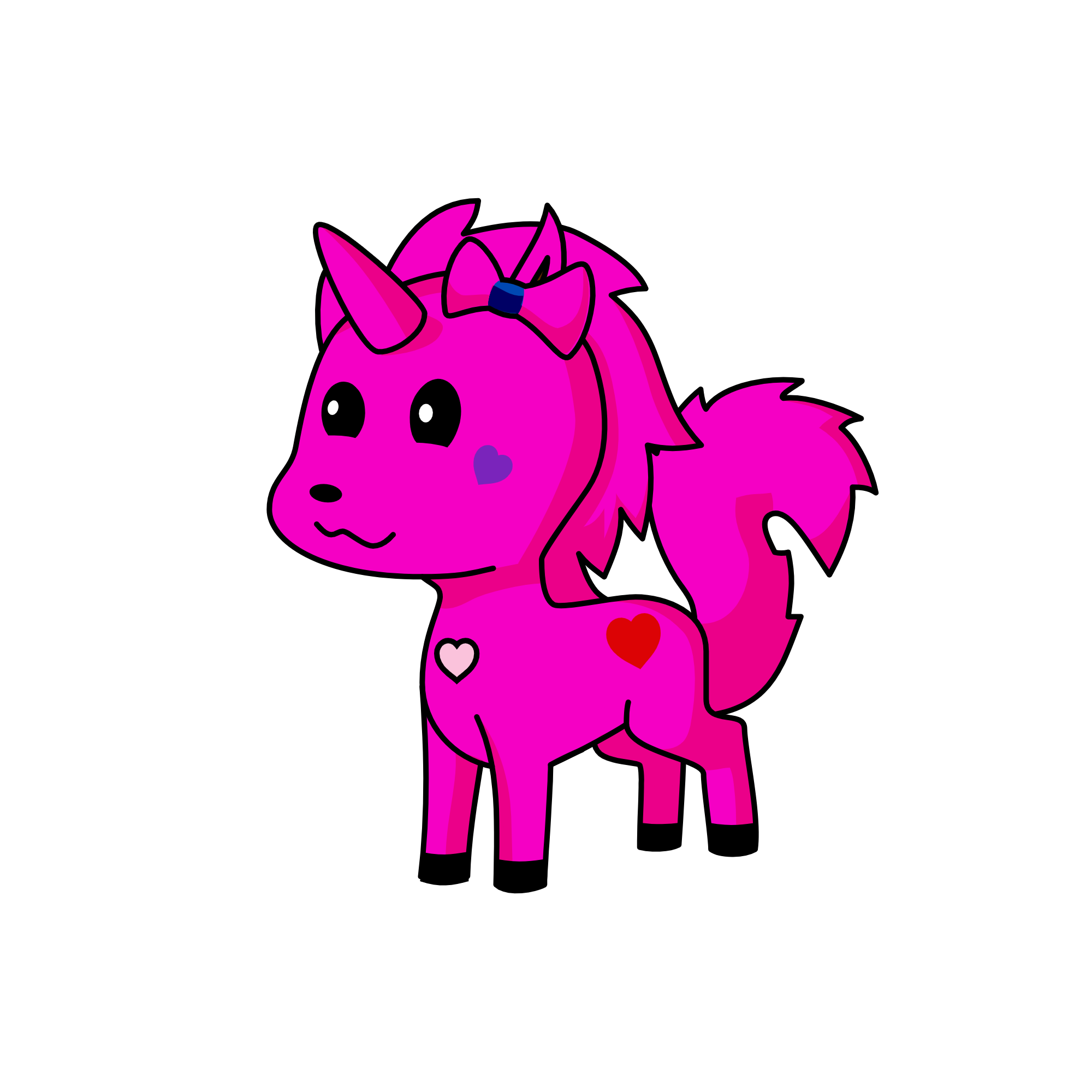 Pink, the unicorn