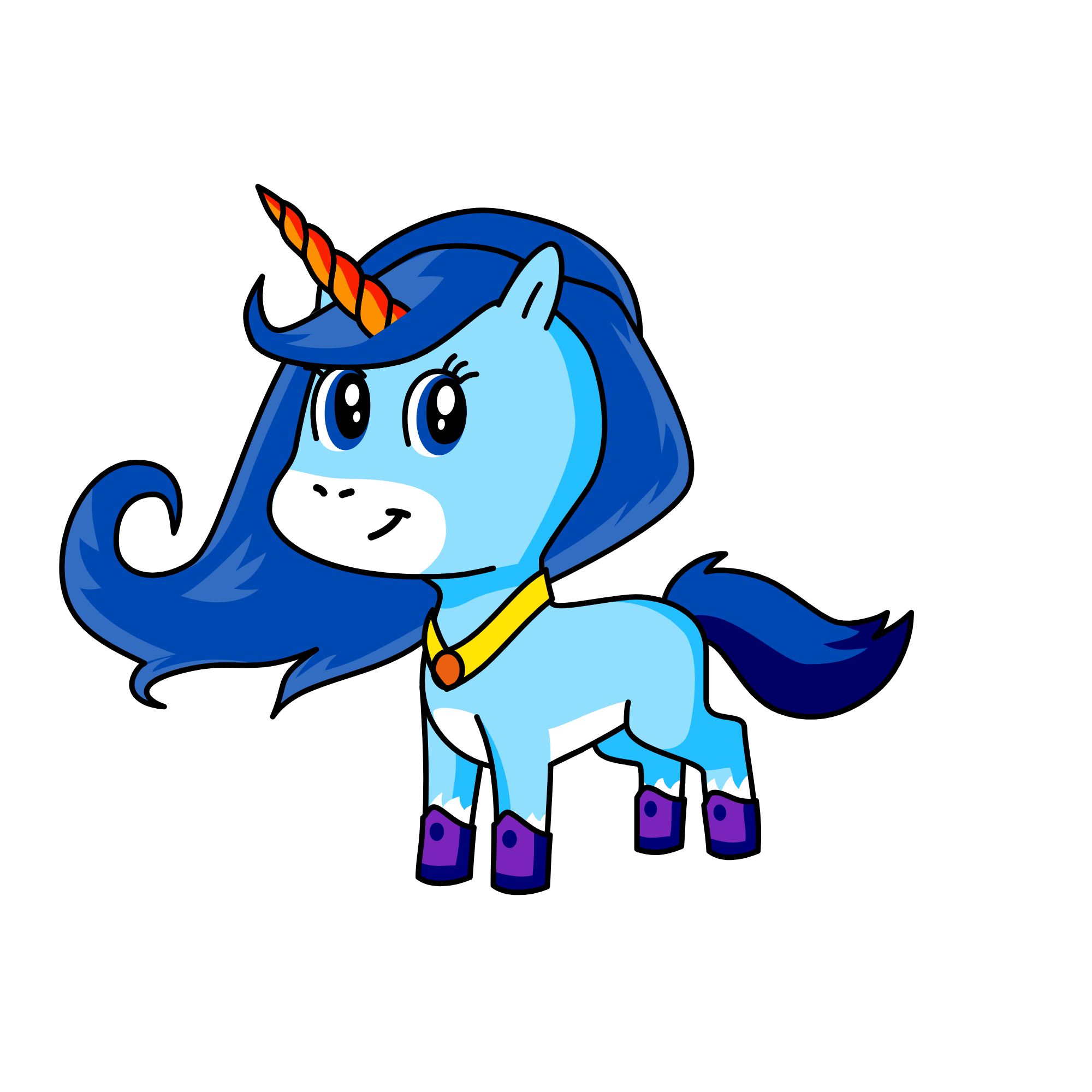Moonlight, the unicorn