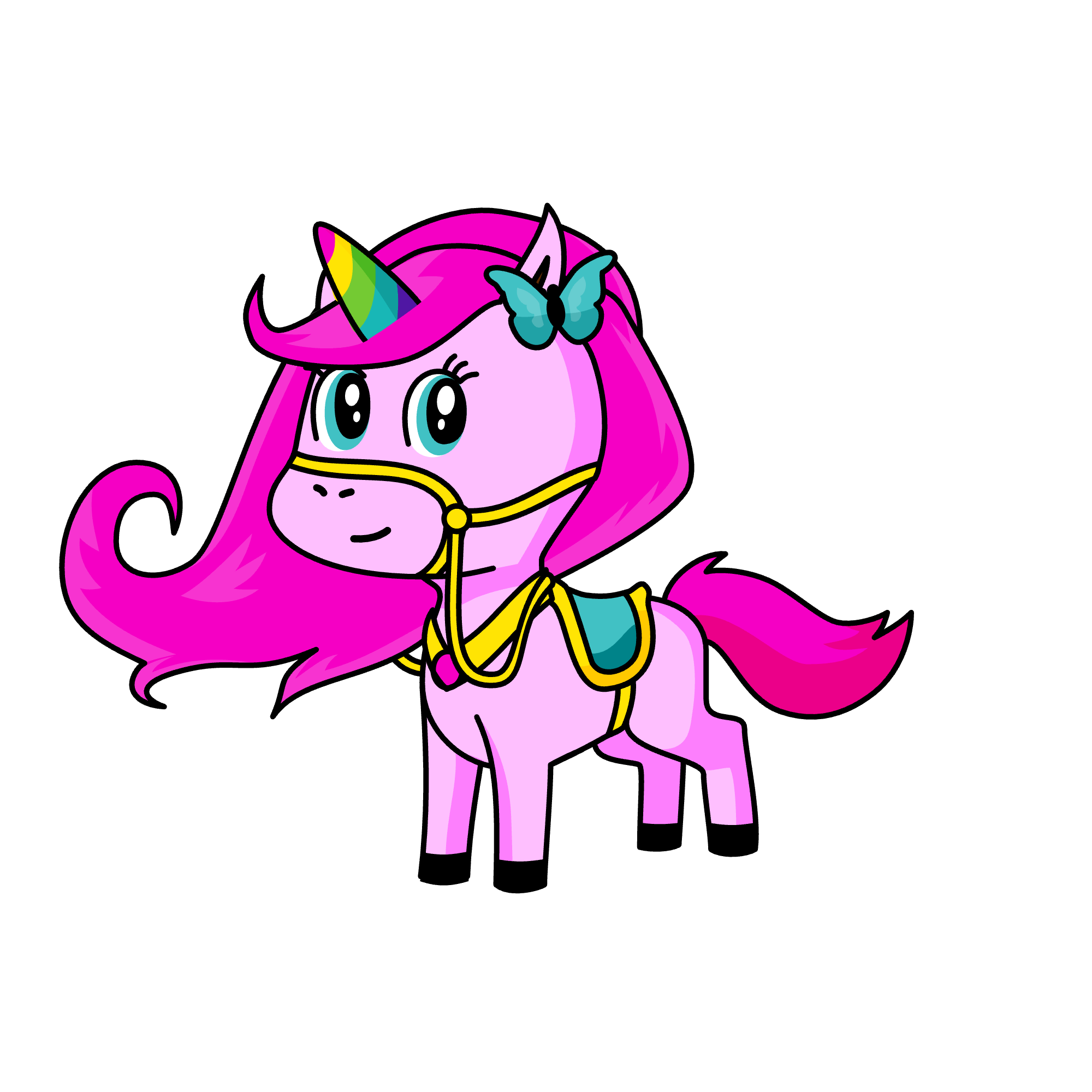 Pink, the unicorn