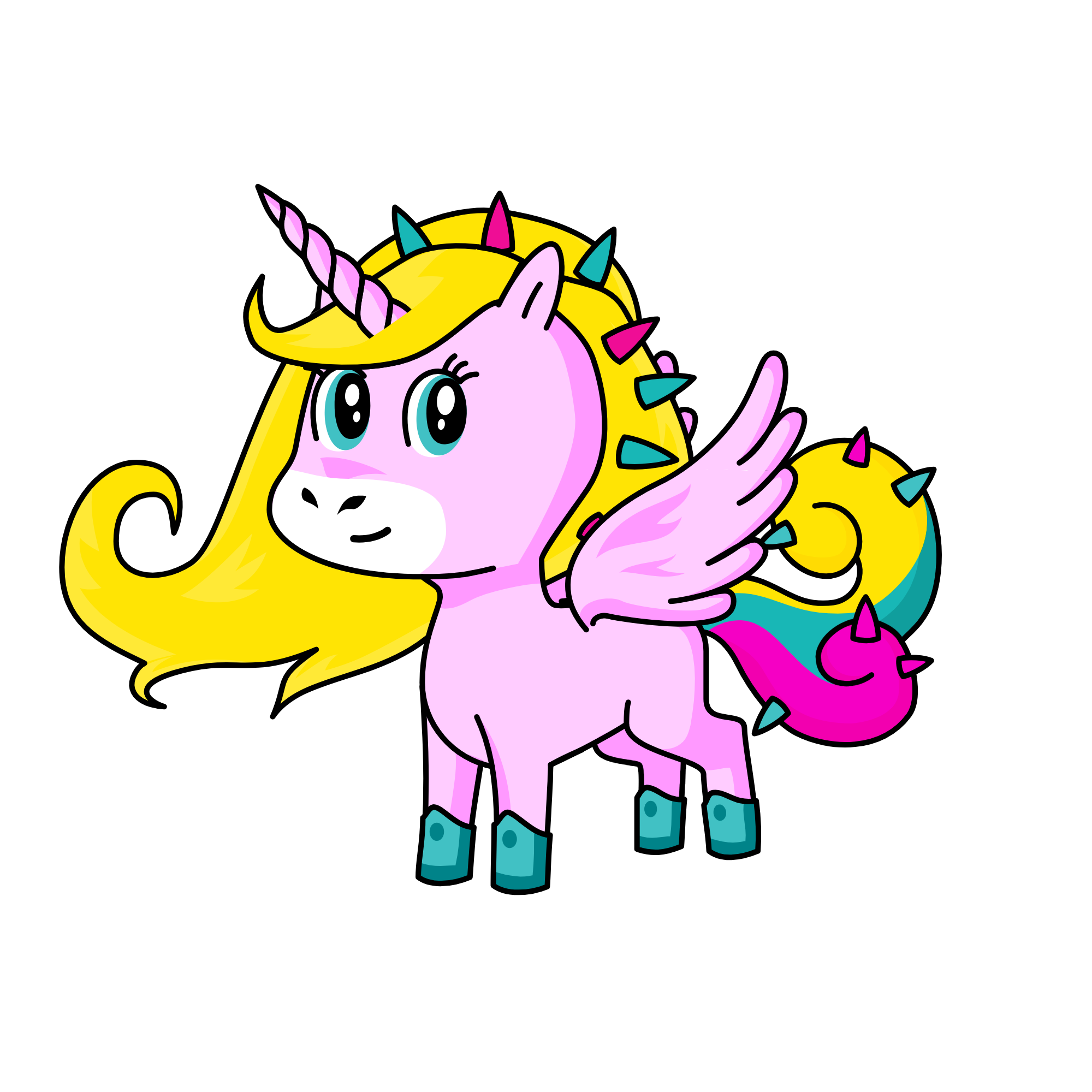 Enid Sinclair, the unicorn
