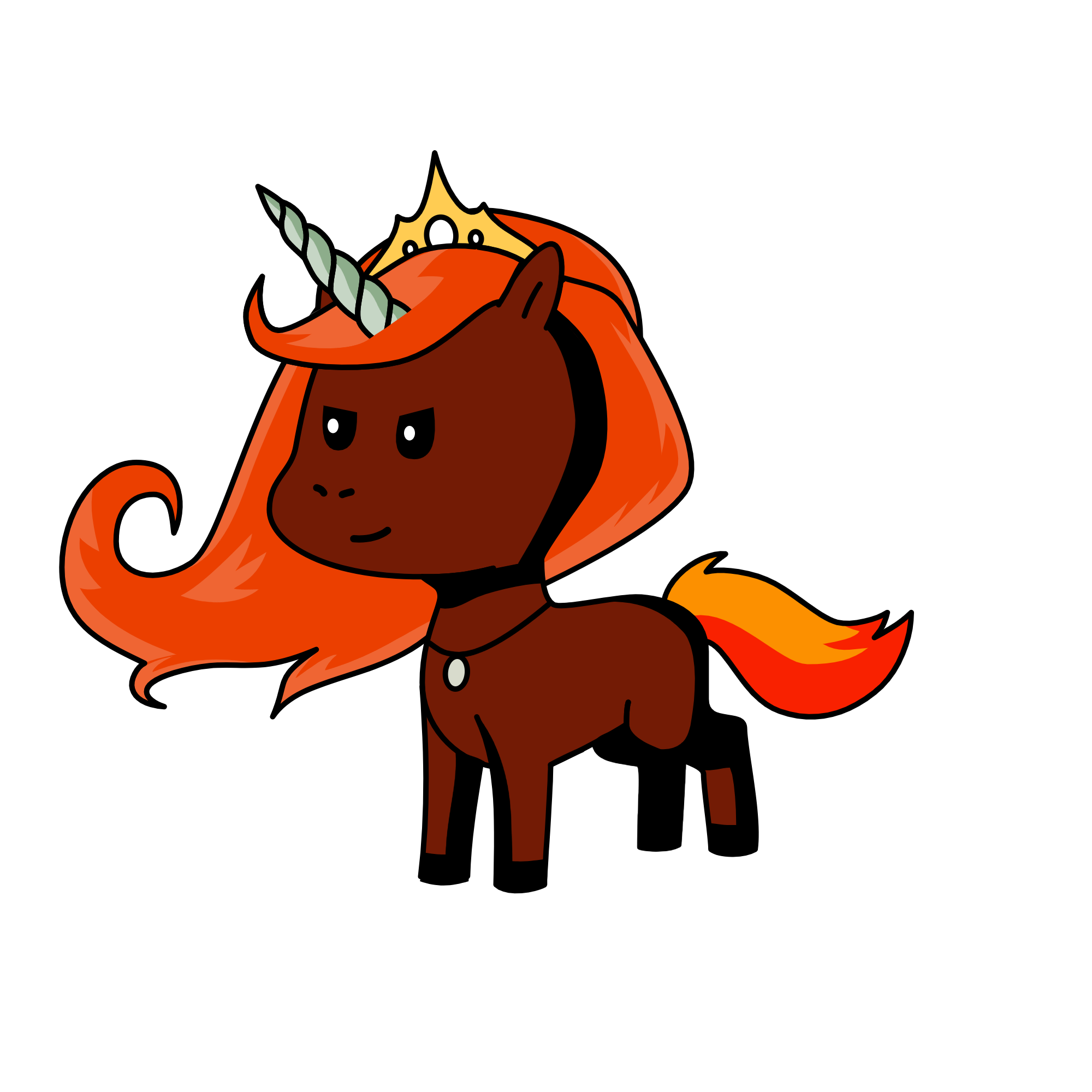 Fire Princess, the unicorn