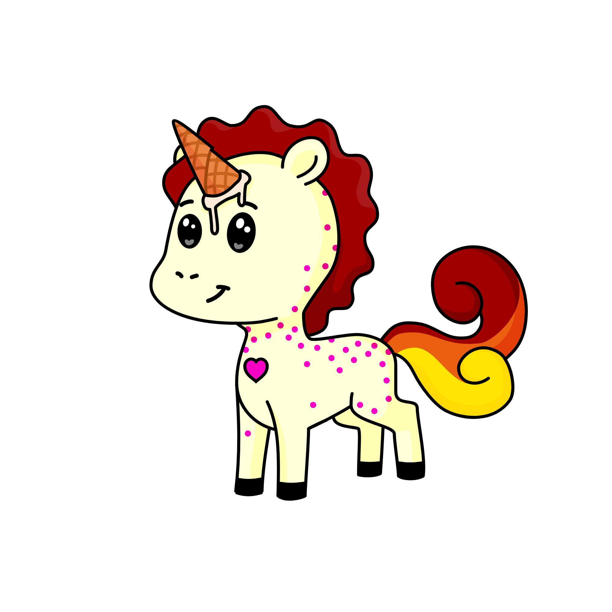 ice corn, the unicorn
