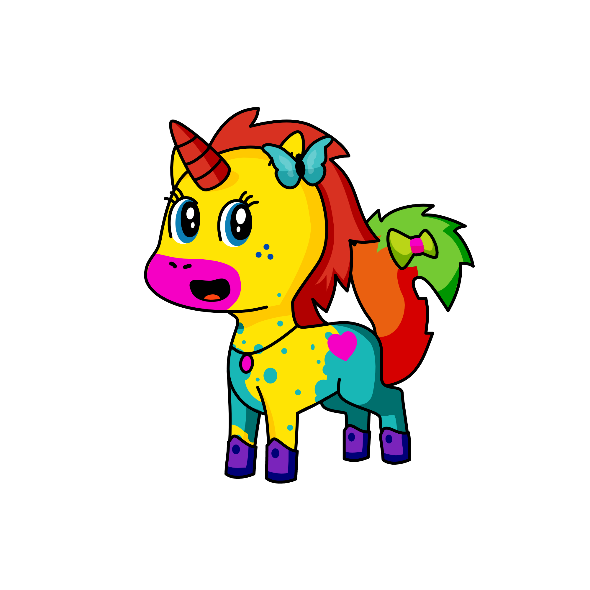 color shine, the unicorn
