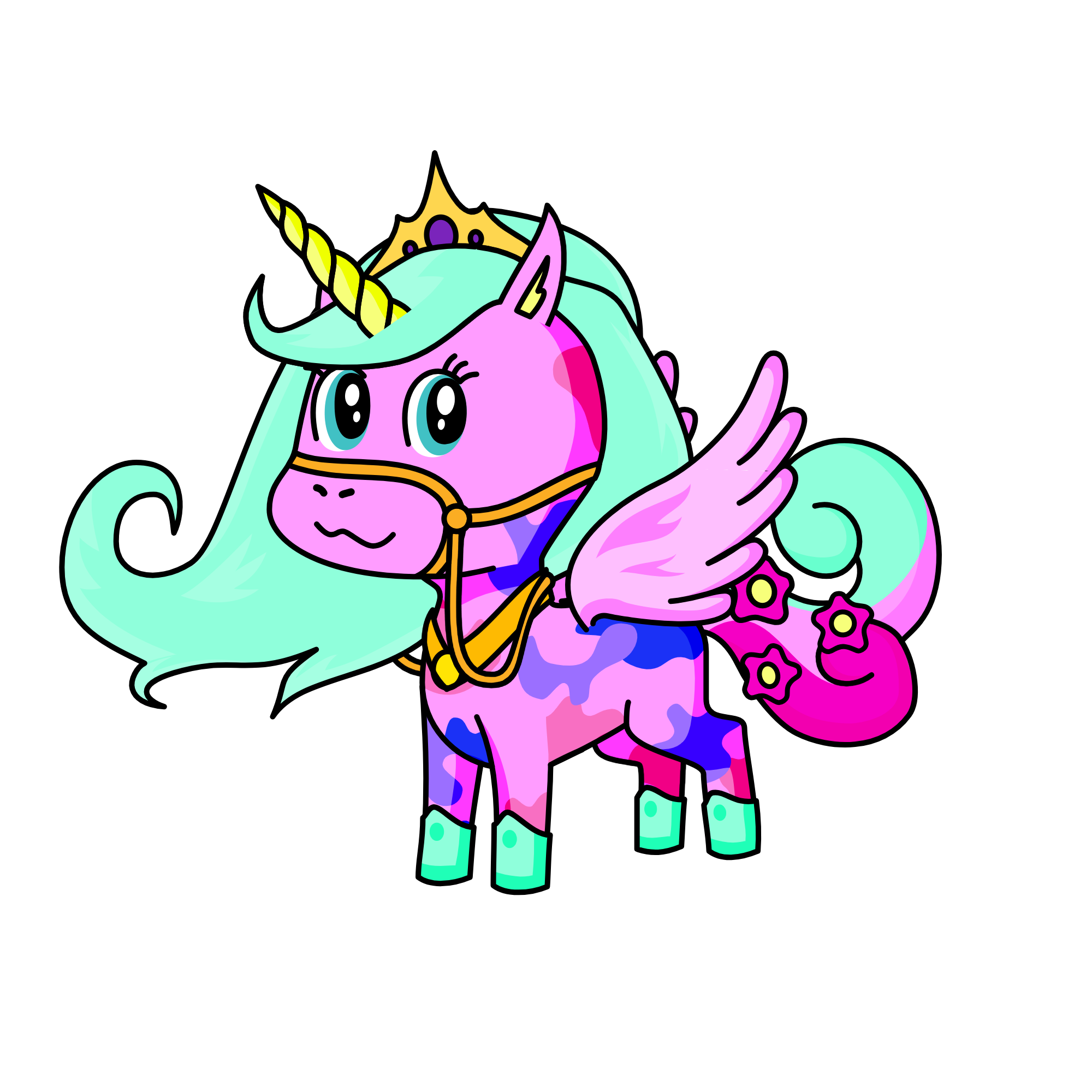 Corelle, the unicorn