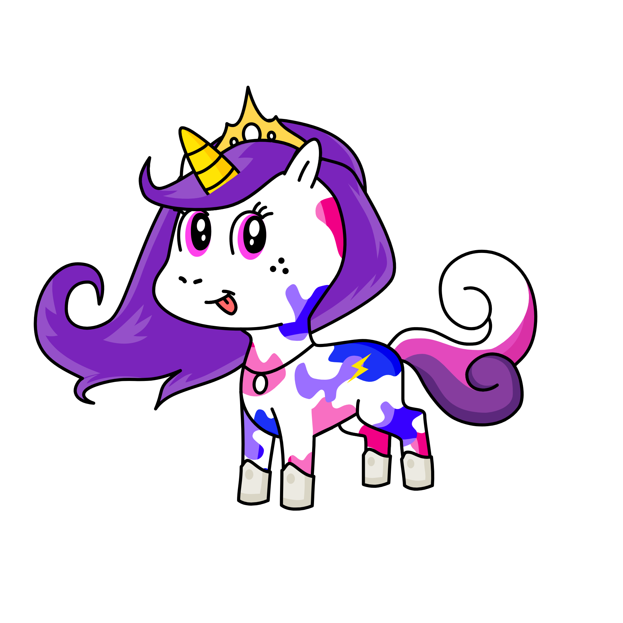 snowy, the unicorn