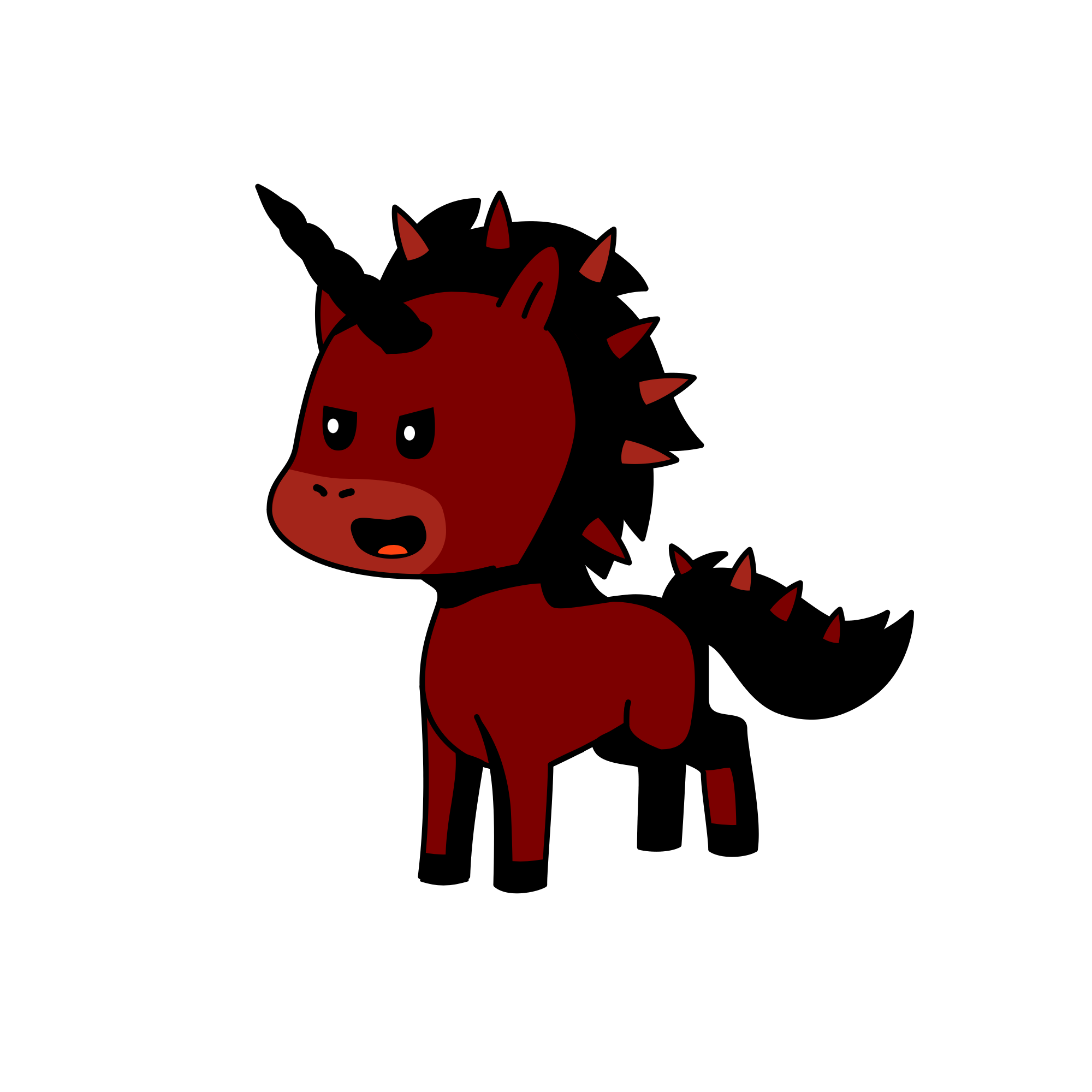 Creepy, the unicorn