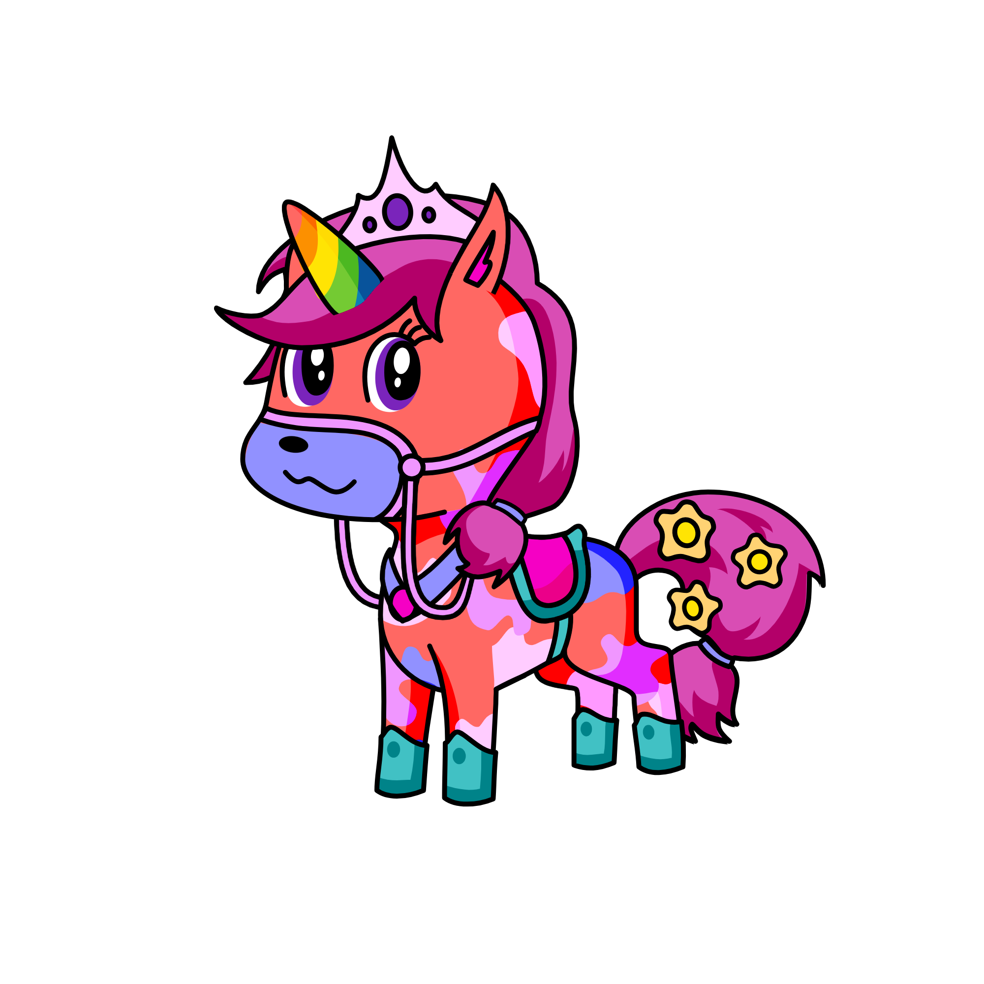 pretty princess polly, the unicorn