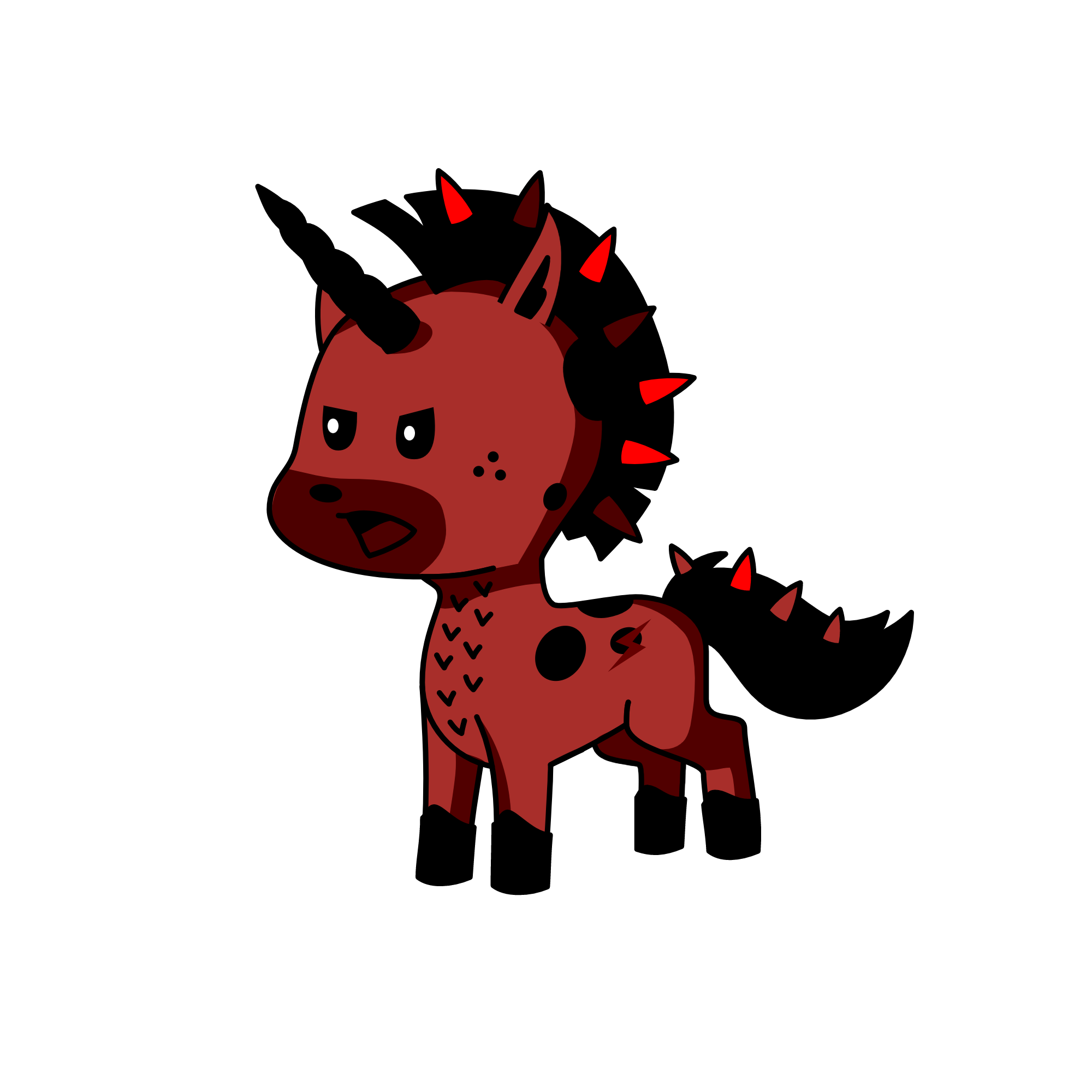 emo the emocorn, the unicorn