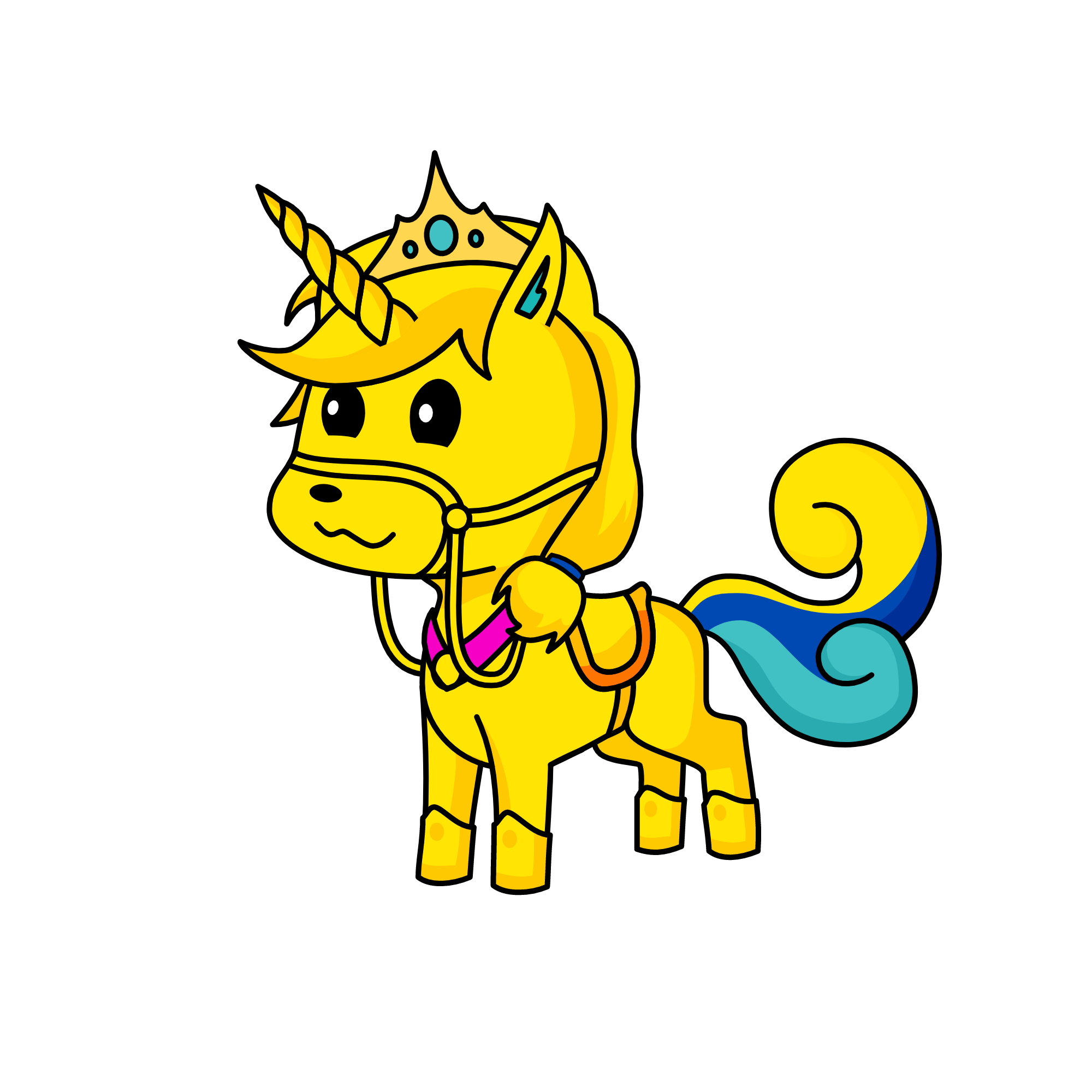 goldy, the unicorn