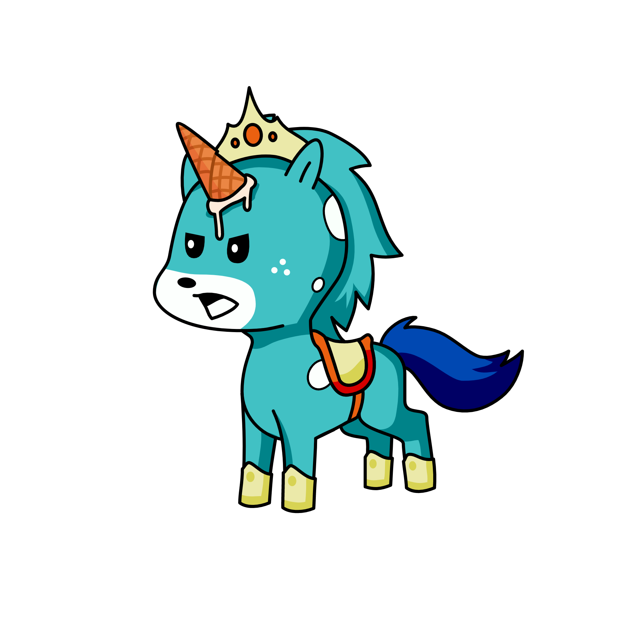 snowy, the unicorn