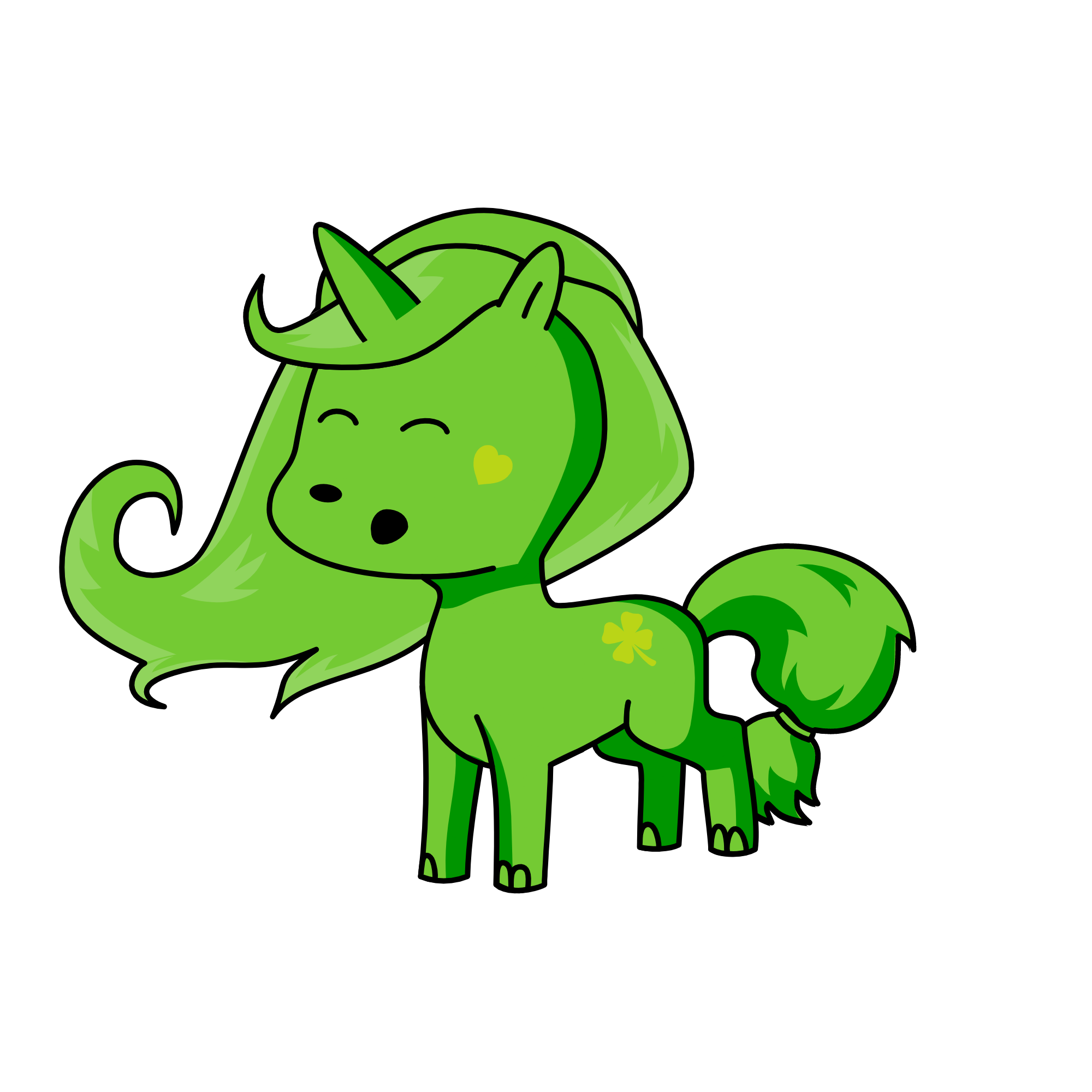 green Screen, the unicorn