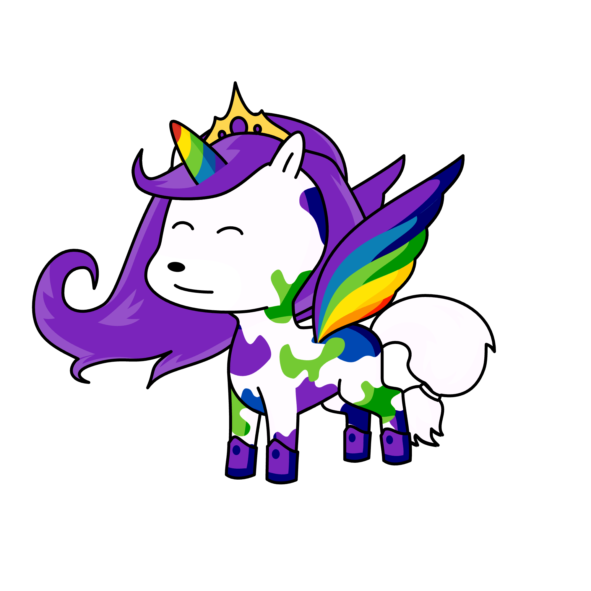 Ema with wings, the unicorn