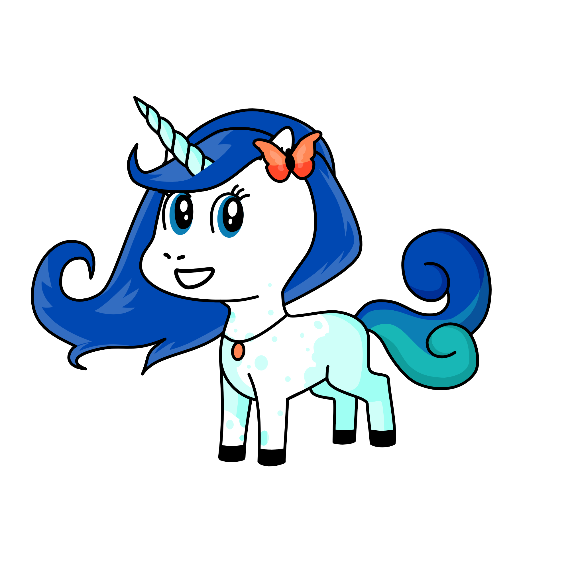 Opal Marine, the unicorn